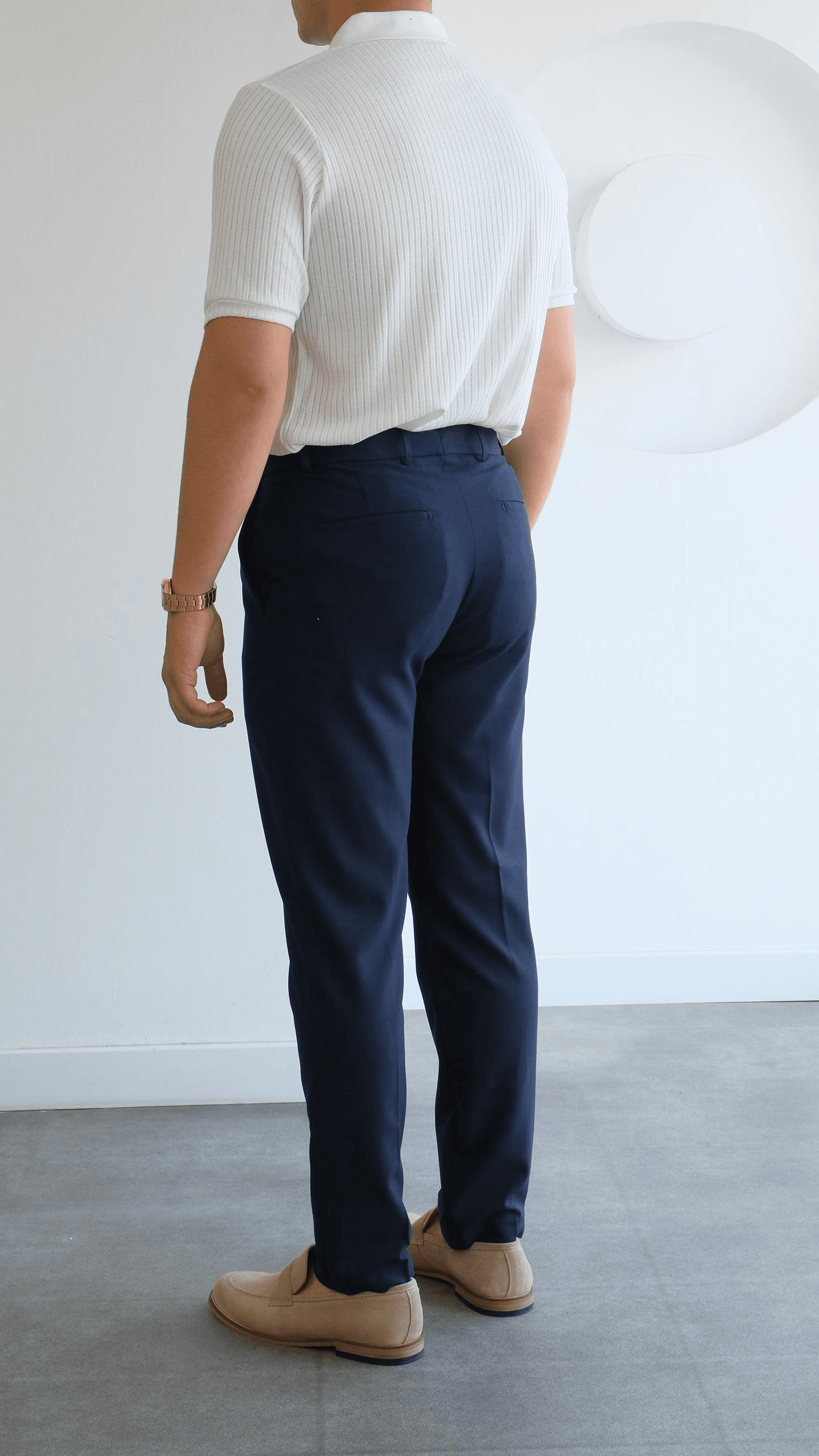 Lacivert Regular Fıt Kumaş Pantolon