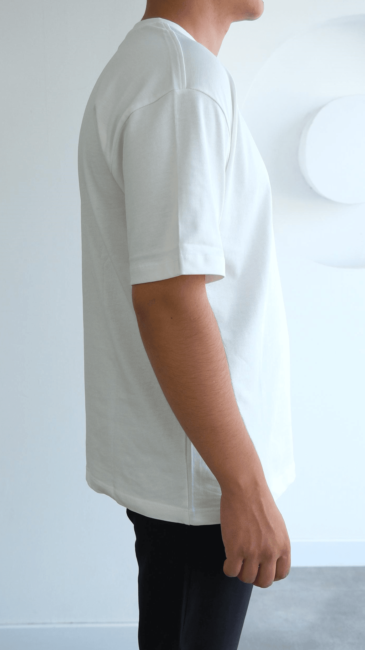 Basıc Beyaz Oversize Tshirt