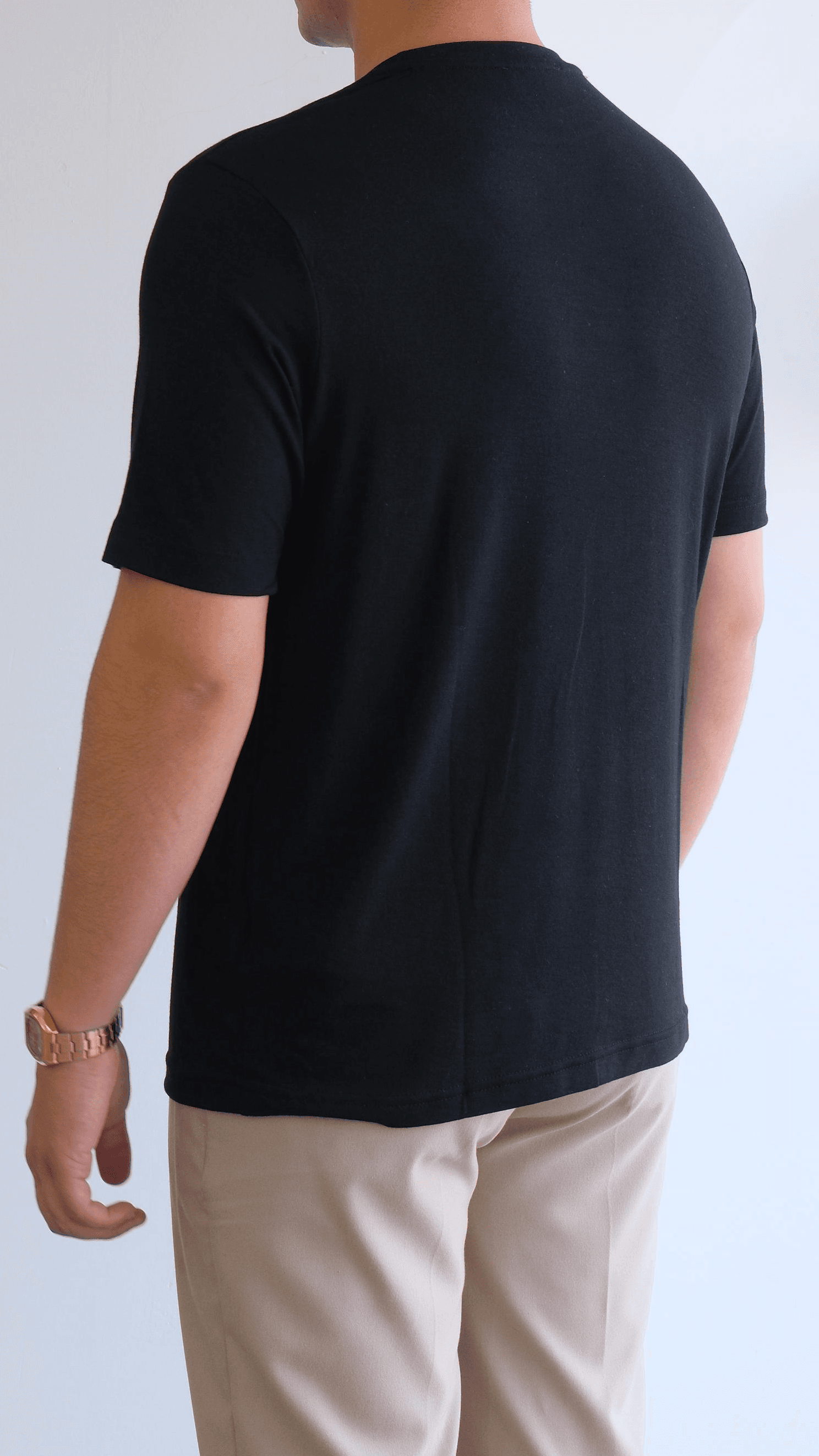 Siyah Regular Penye Tshirt