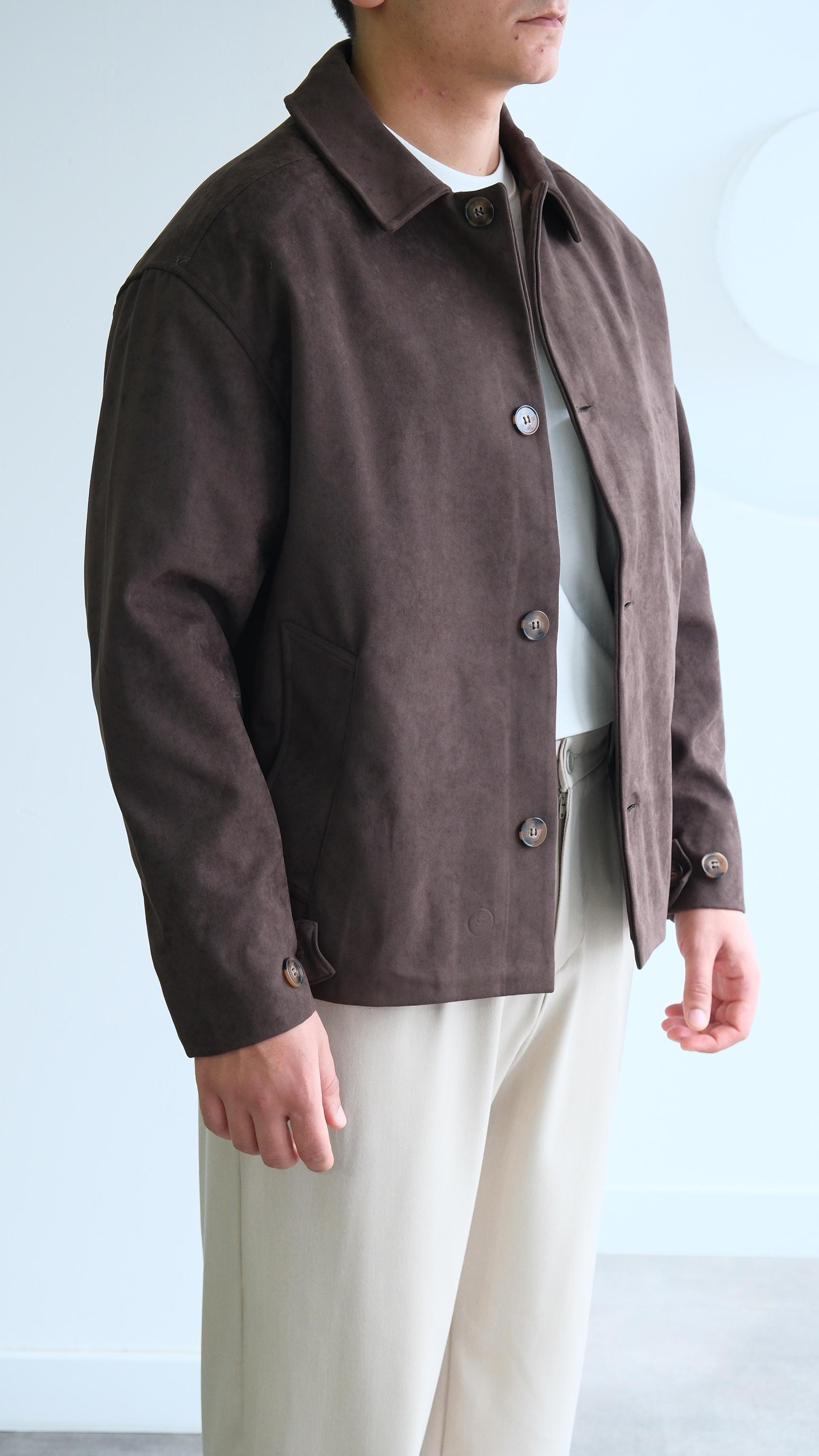 Süet Relaxed Fıt Kahve Ceket