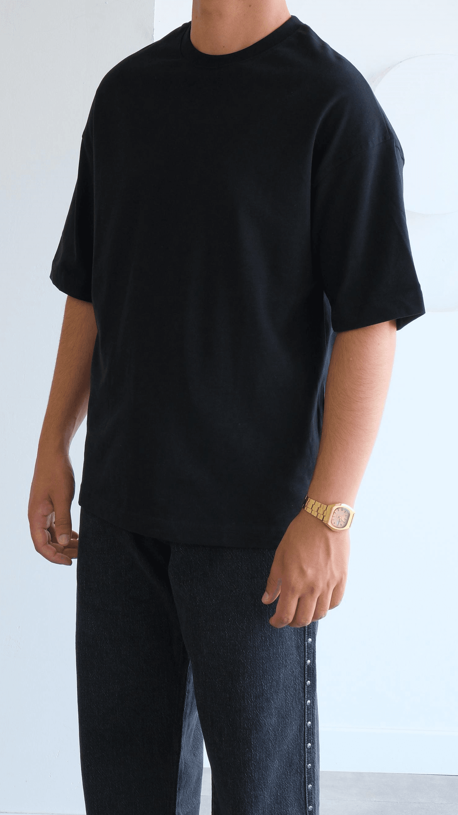 Siyah Oversize Basıc Tshirt