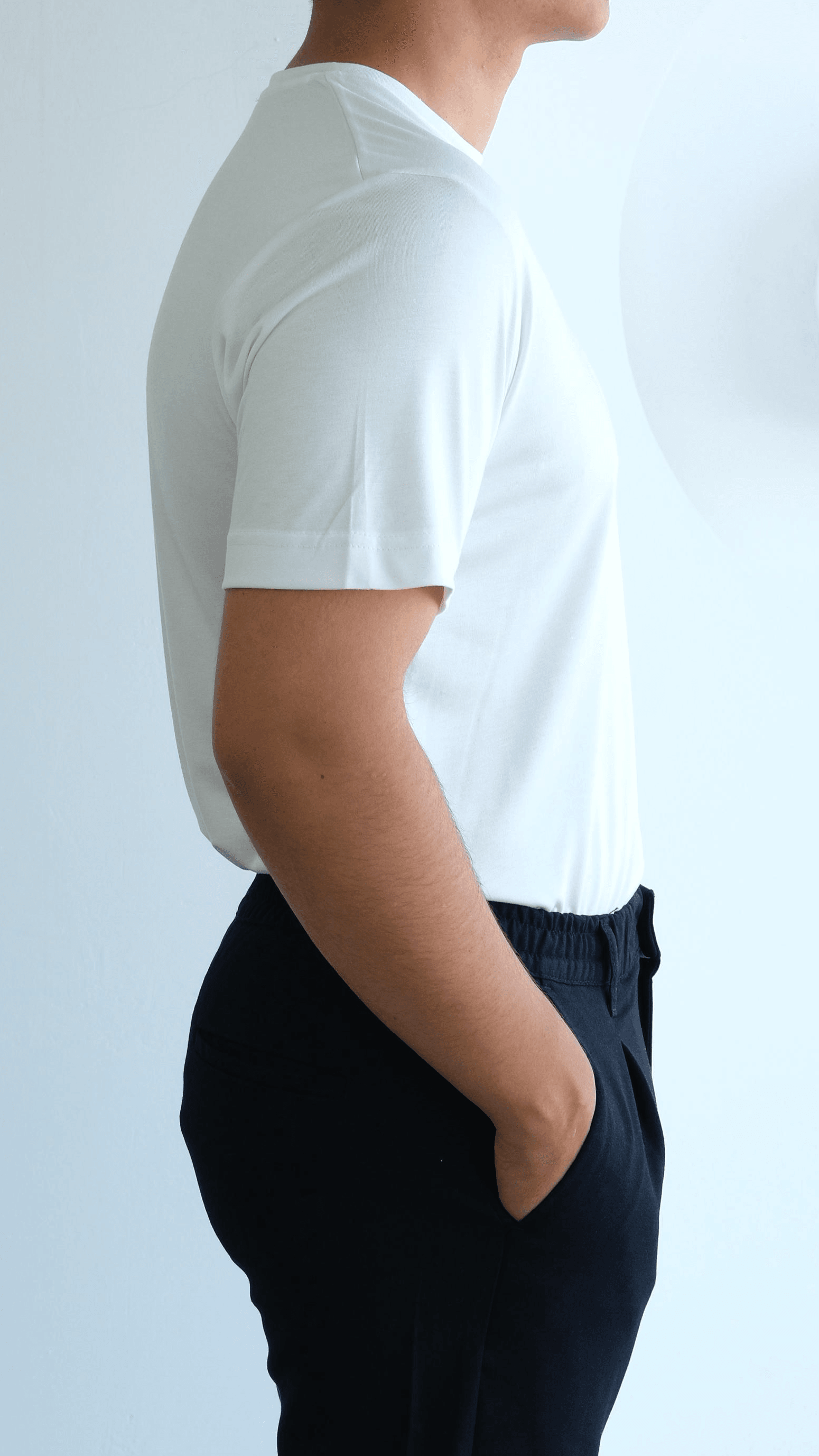 Beyaz Basıc Regular Tshirt