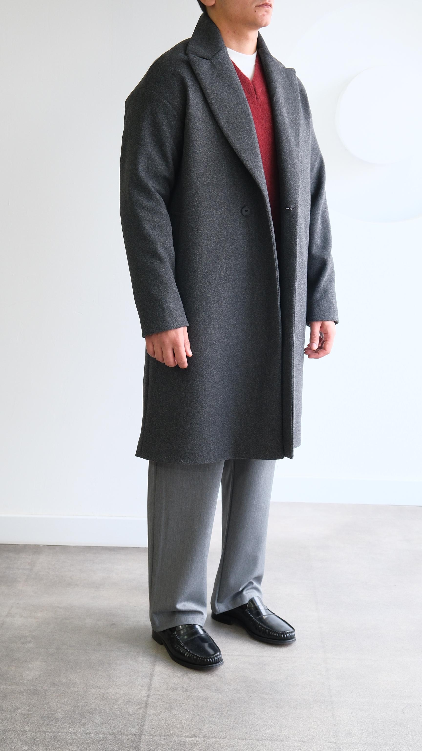 Antrasit Kruvaze Kaşe Kaban