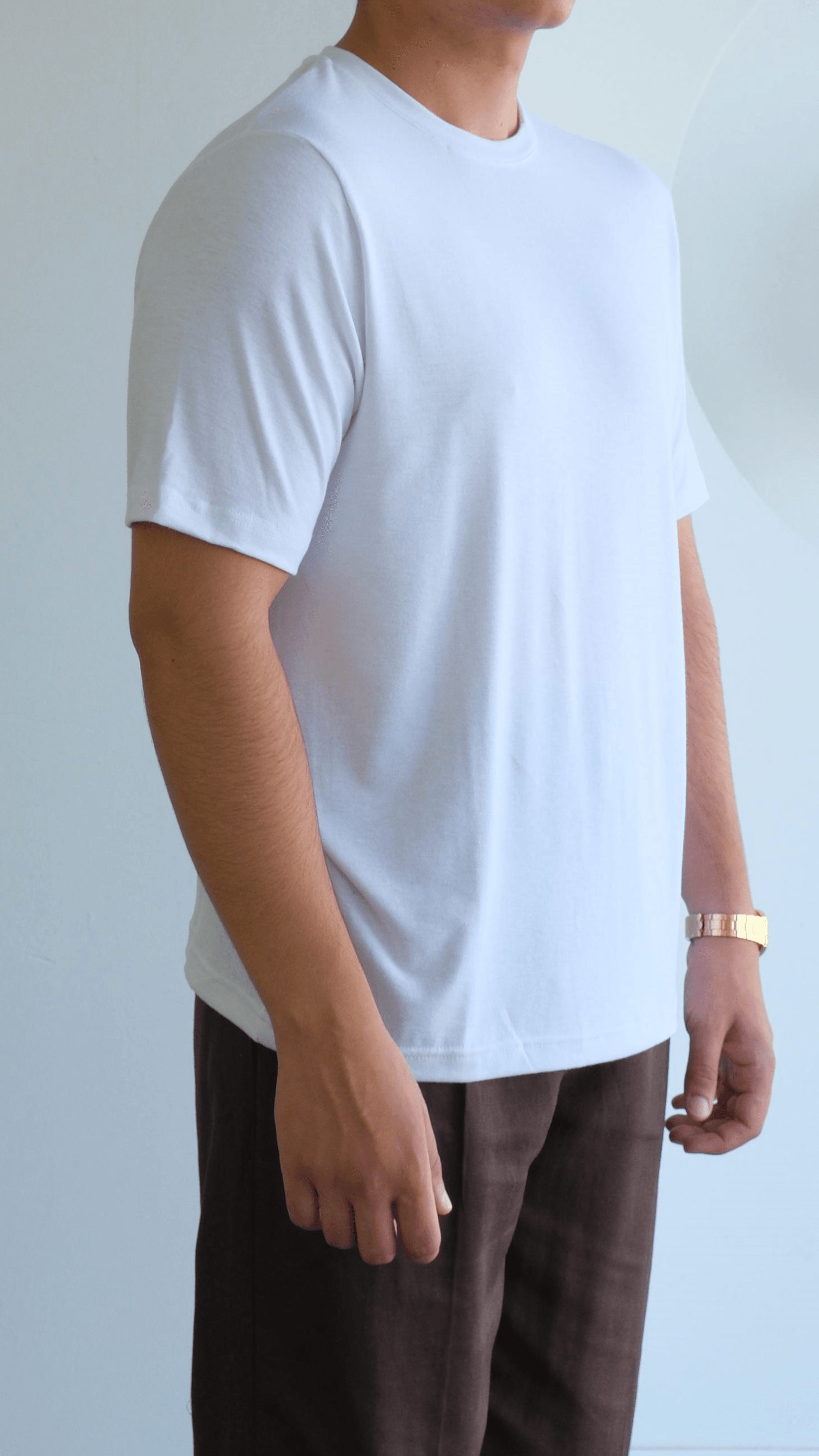Beyaz Regular Penye Tshirt