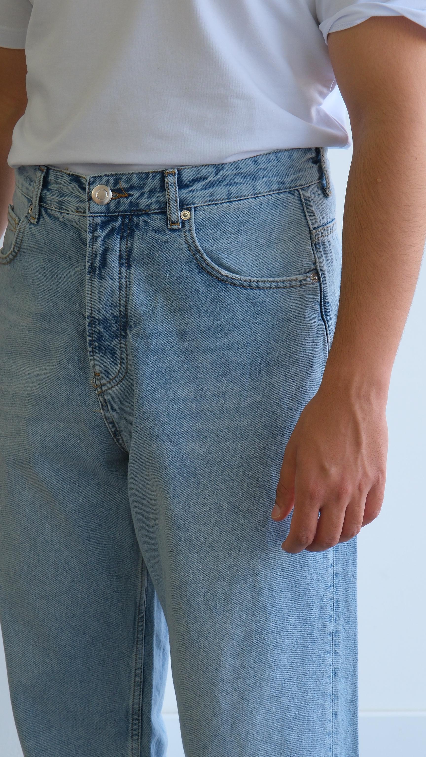 Baggy Açık Mavi Jean Pantolon