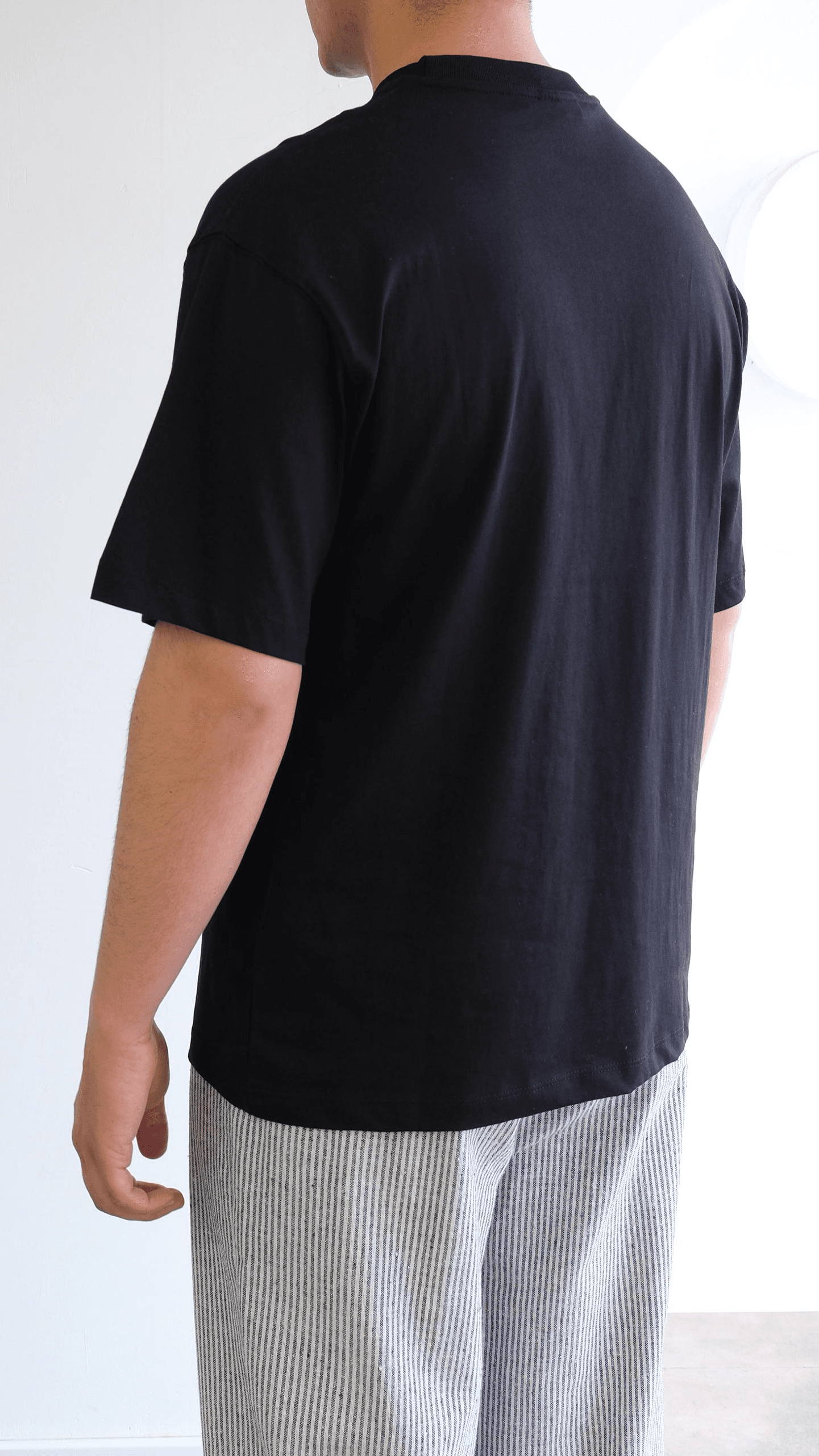 Siyah Basıc Oversize Tshirt
