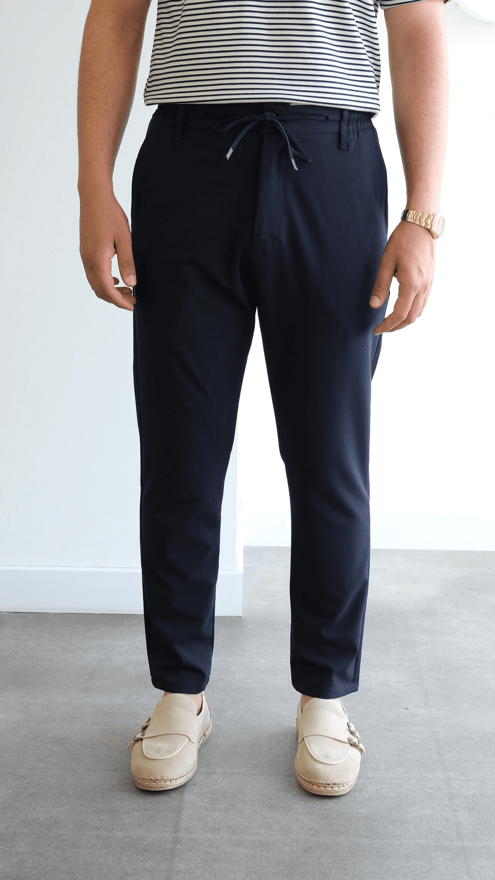 Lacivert Jogger Teknik Kumaş Pantolon