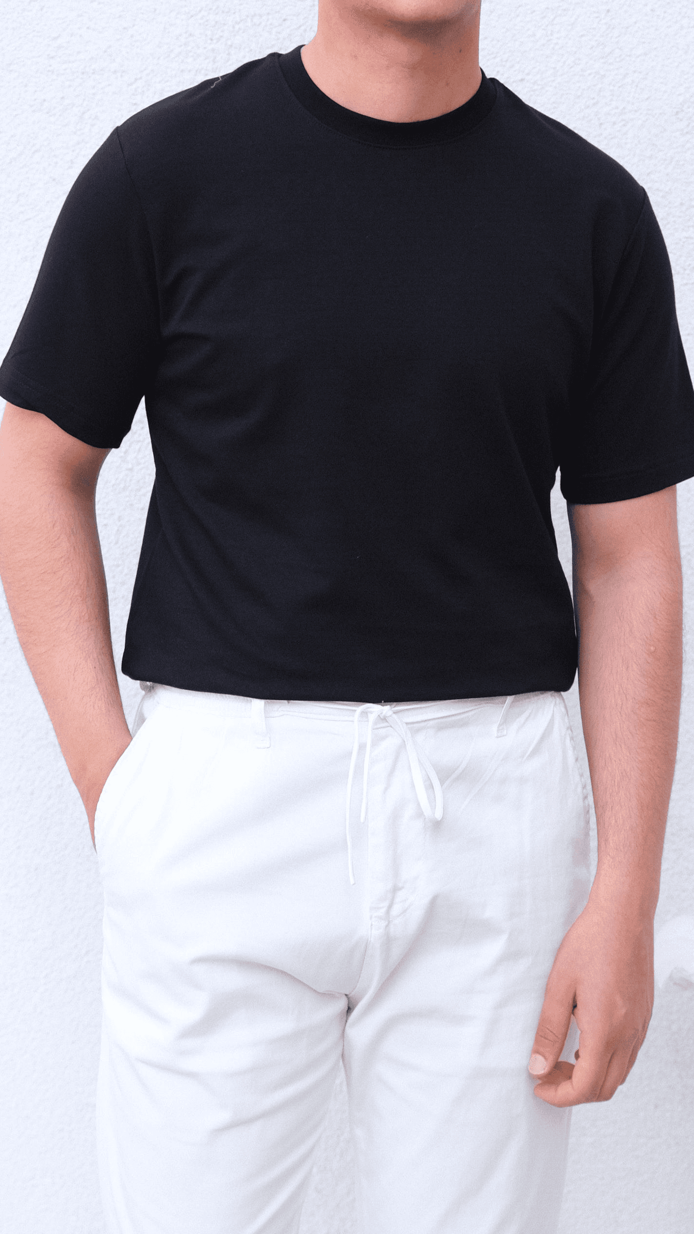 Siyah Basıc Regular Tshirt