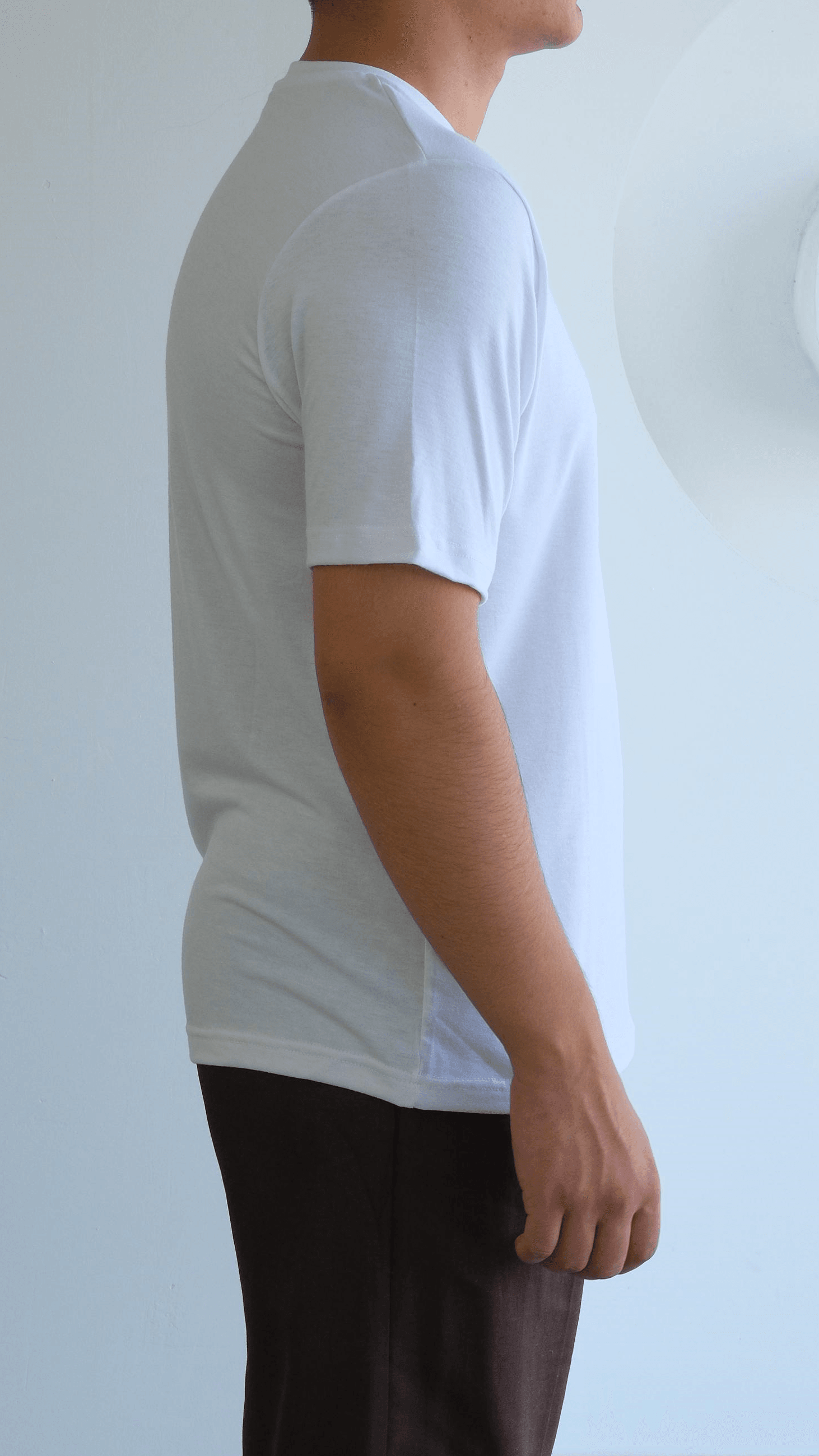 Beyaz Regular Penye Tshirt