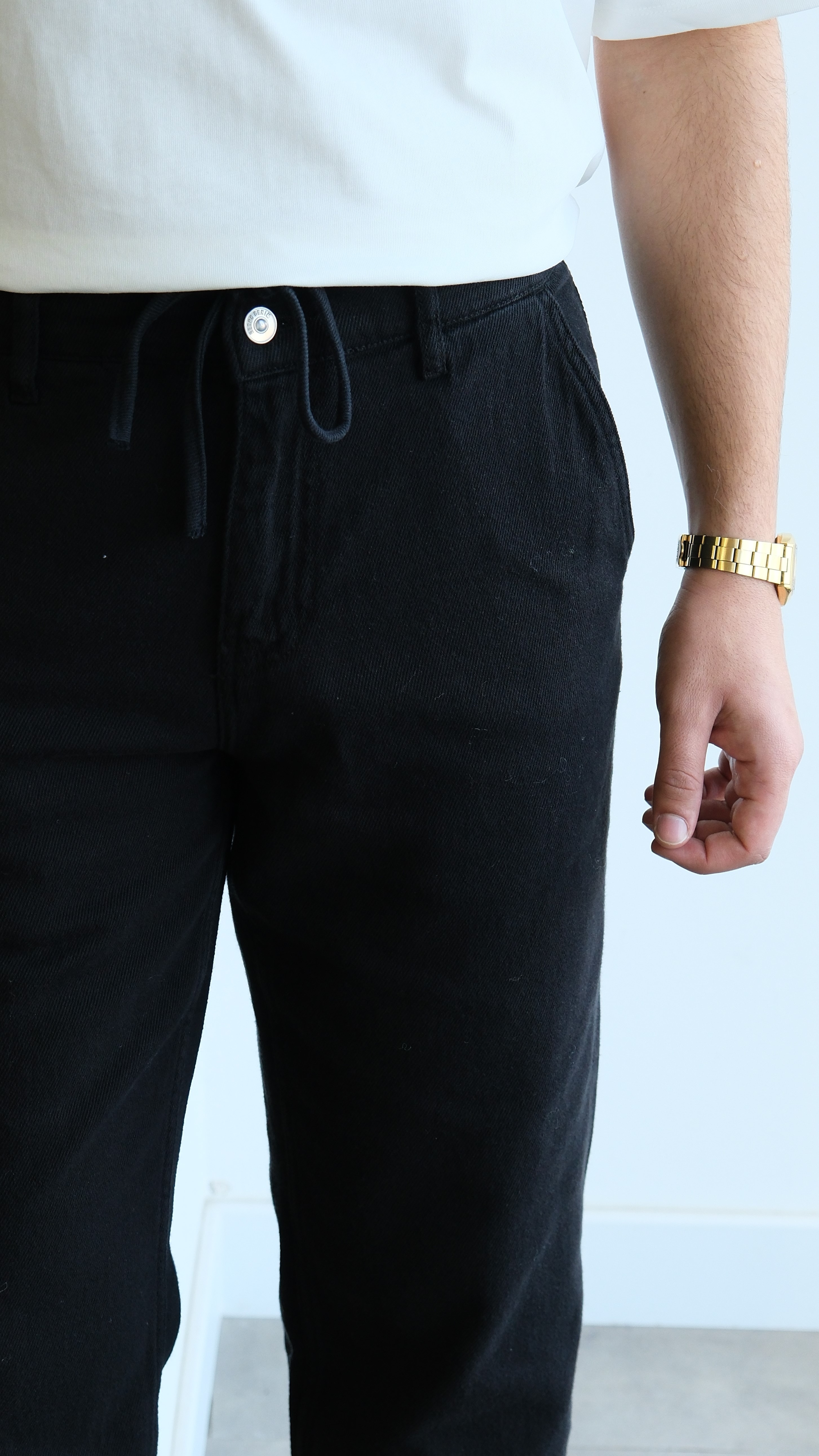 Siyah Boyfriend Gabardin Pantolon