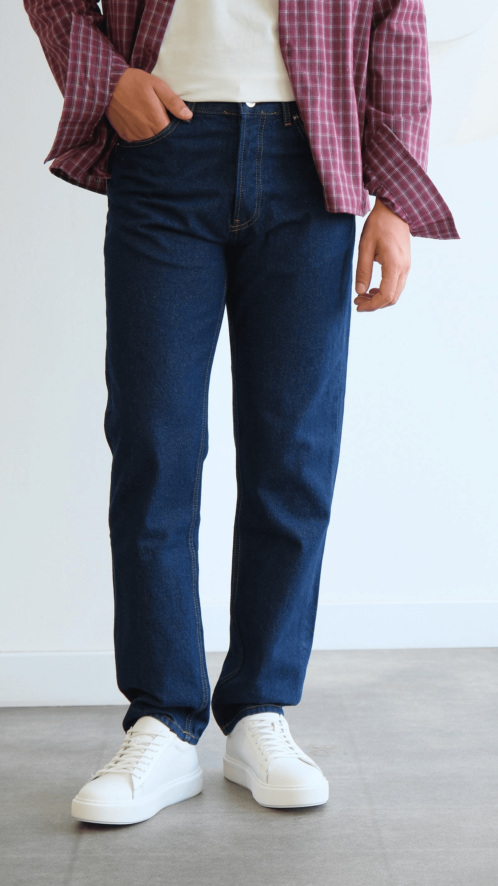 Straıght Lacivert Jean Pantolon