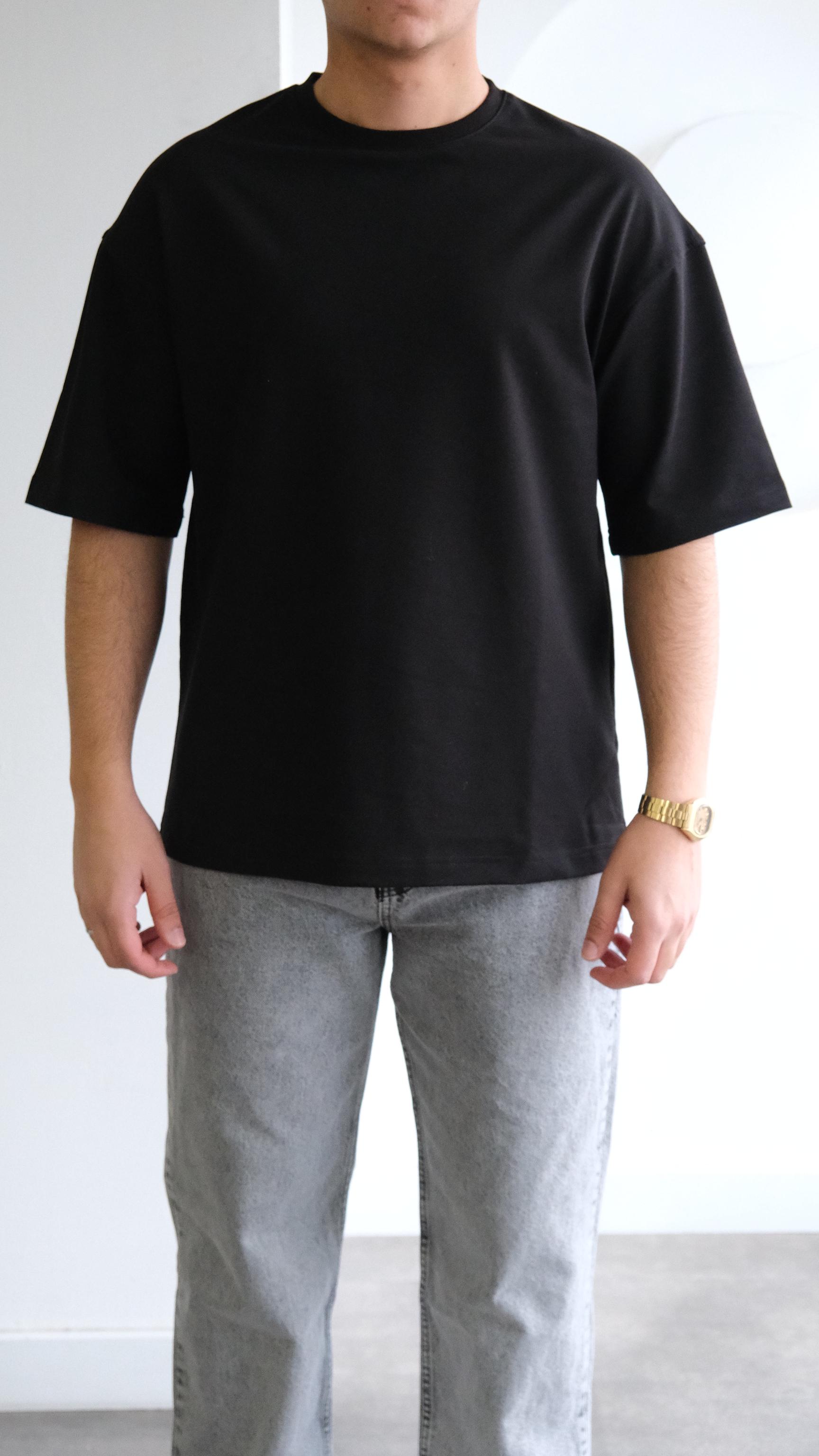 Siyah Oversize Basıc Tshirt