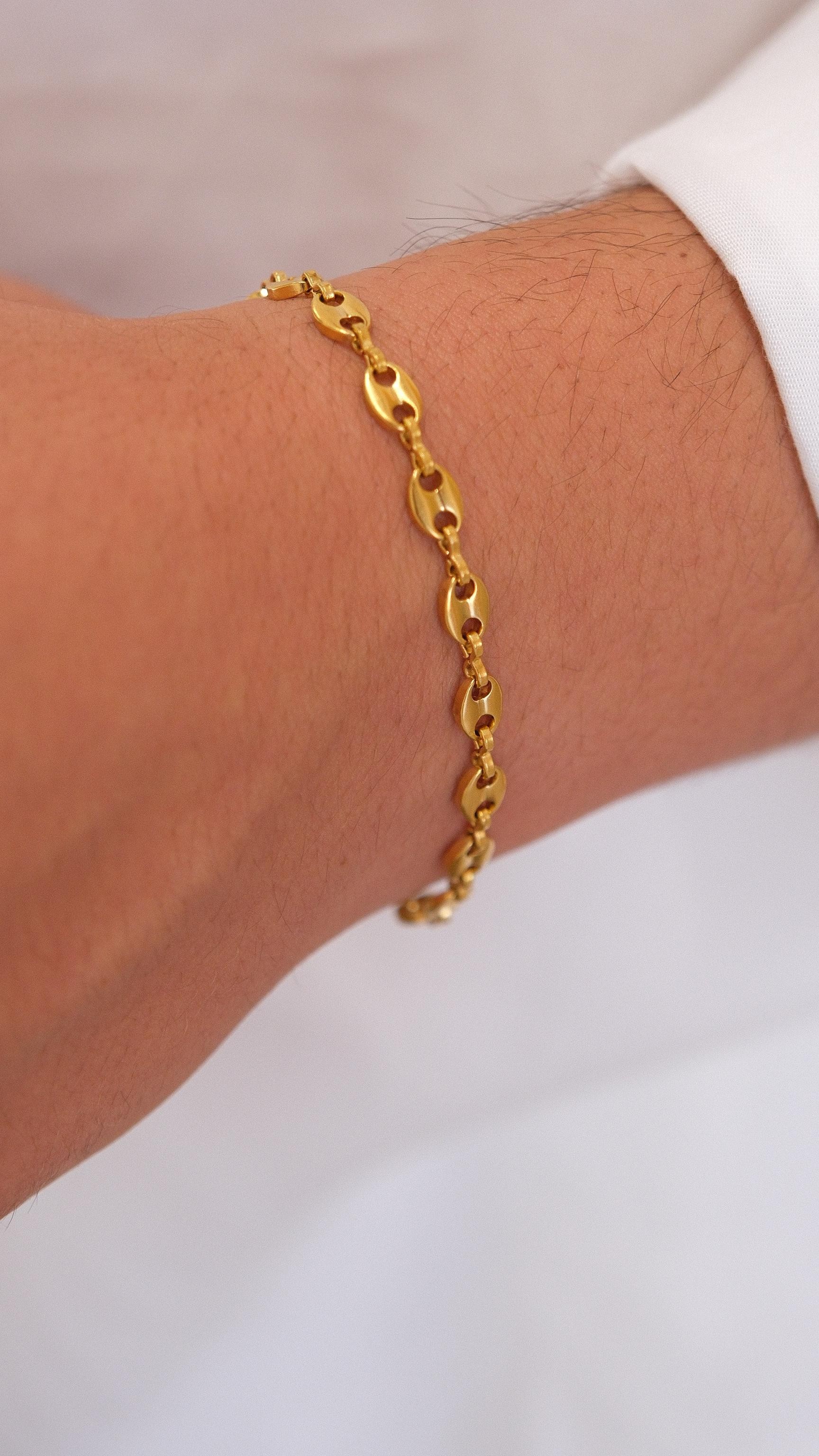 Deniz Kabuğu Gold Model Çelik Bileklik