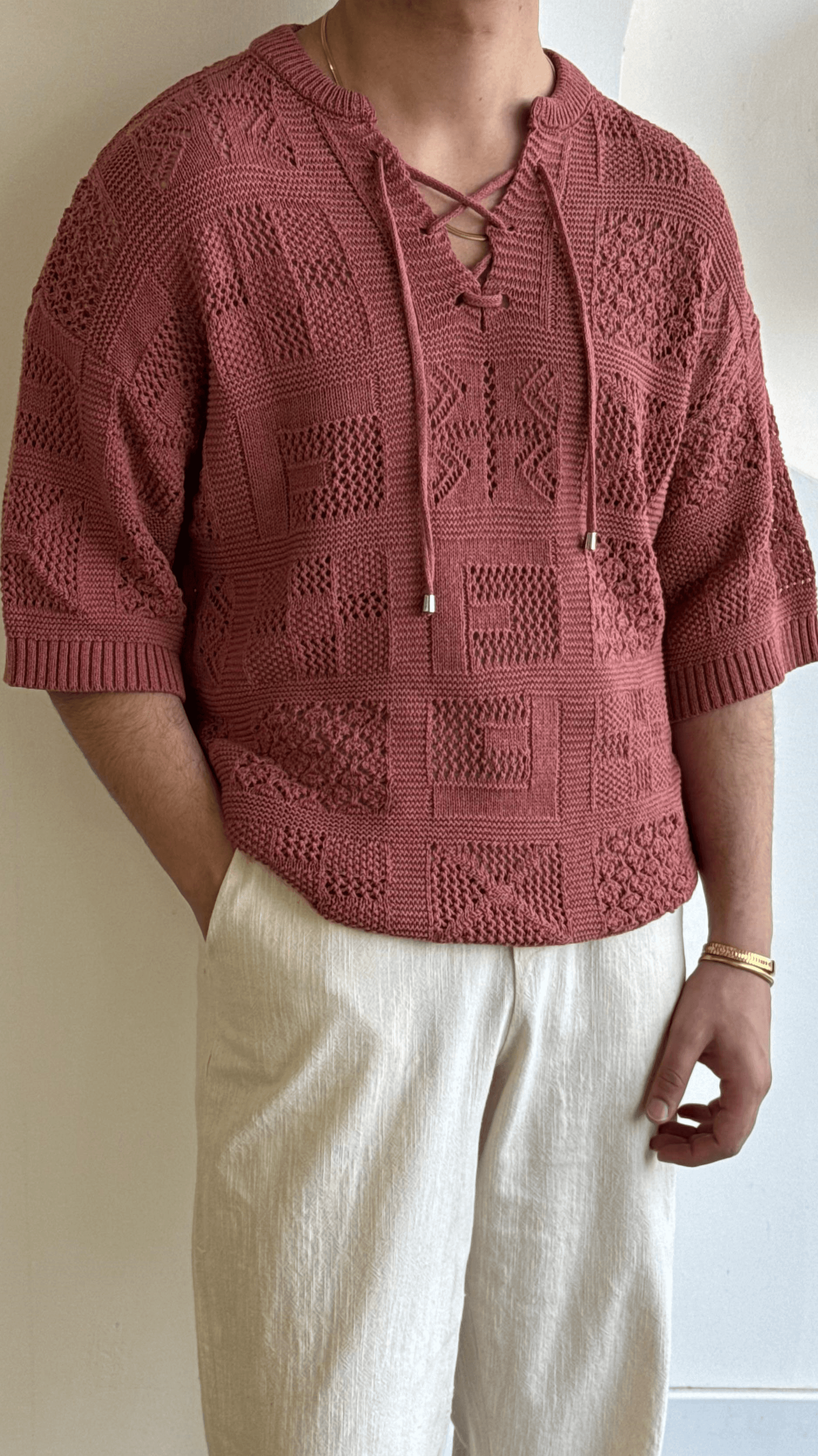 Kiremit Örme Oversize Tshirt