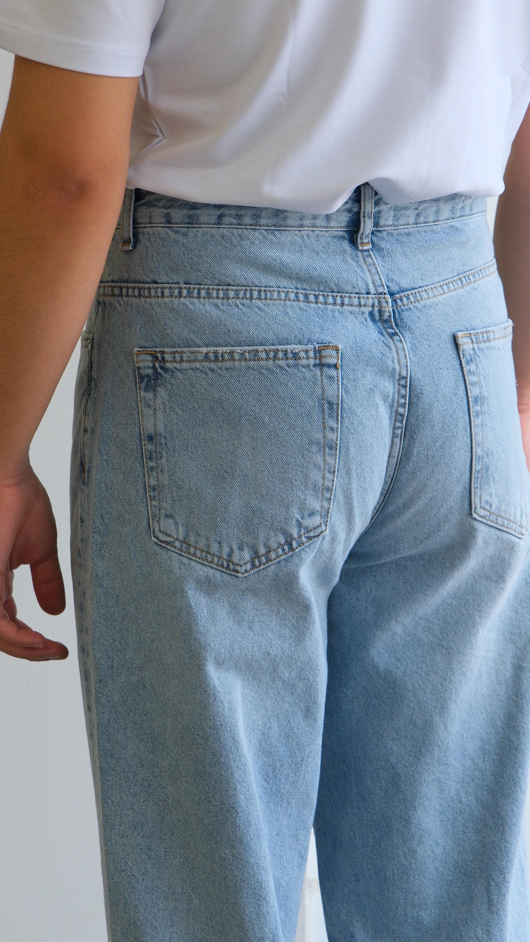 Baggy Açık Mavi Jean Pantolon