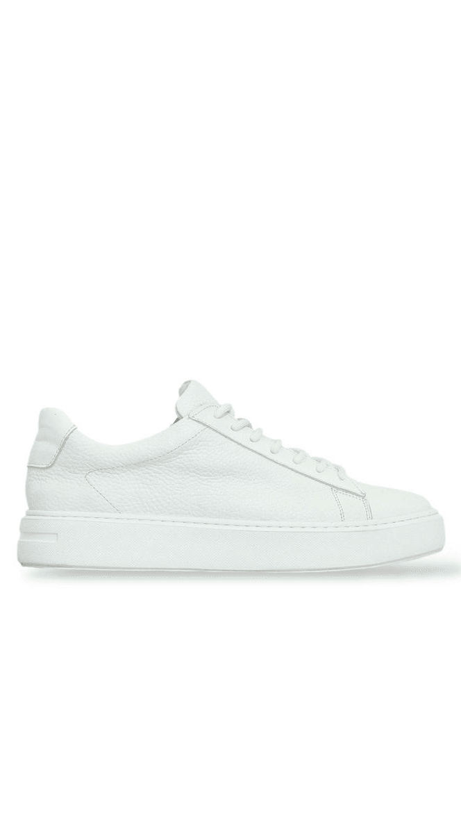 Hakiki Deri Beyaz Sneaker Ayakkabı