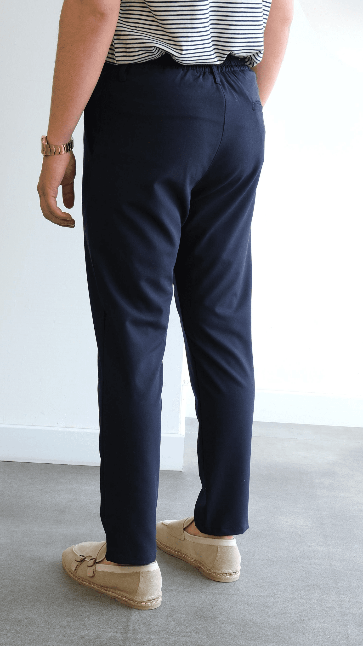 Lacivert Jogger Teknik Kumaş Pantolon