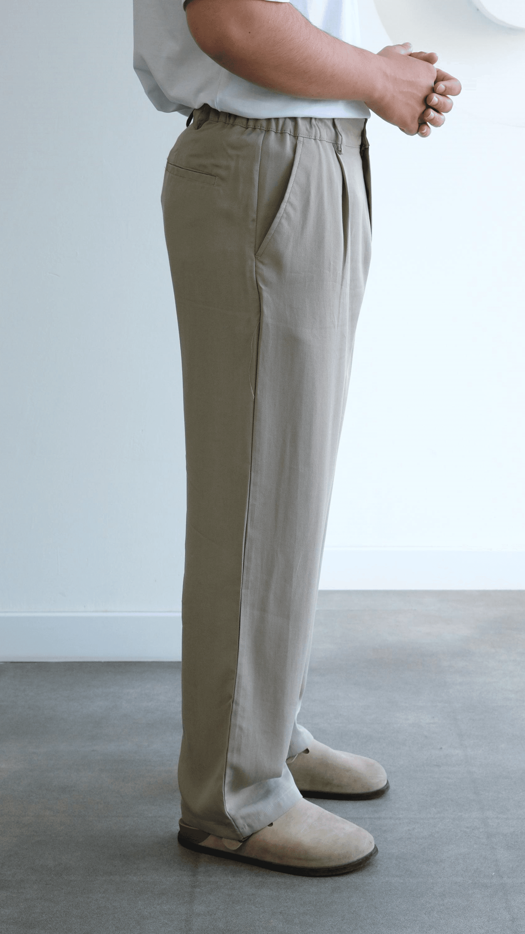 Haki Baggy Modal Pantolon