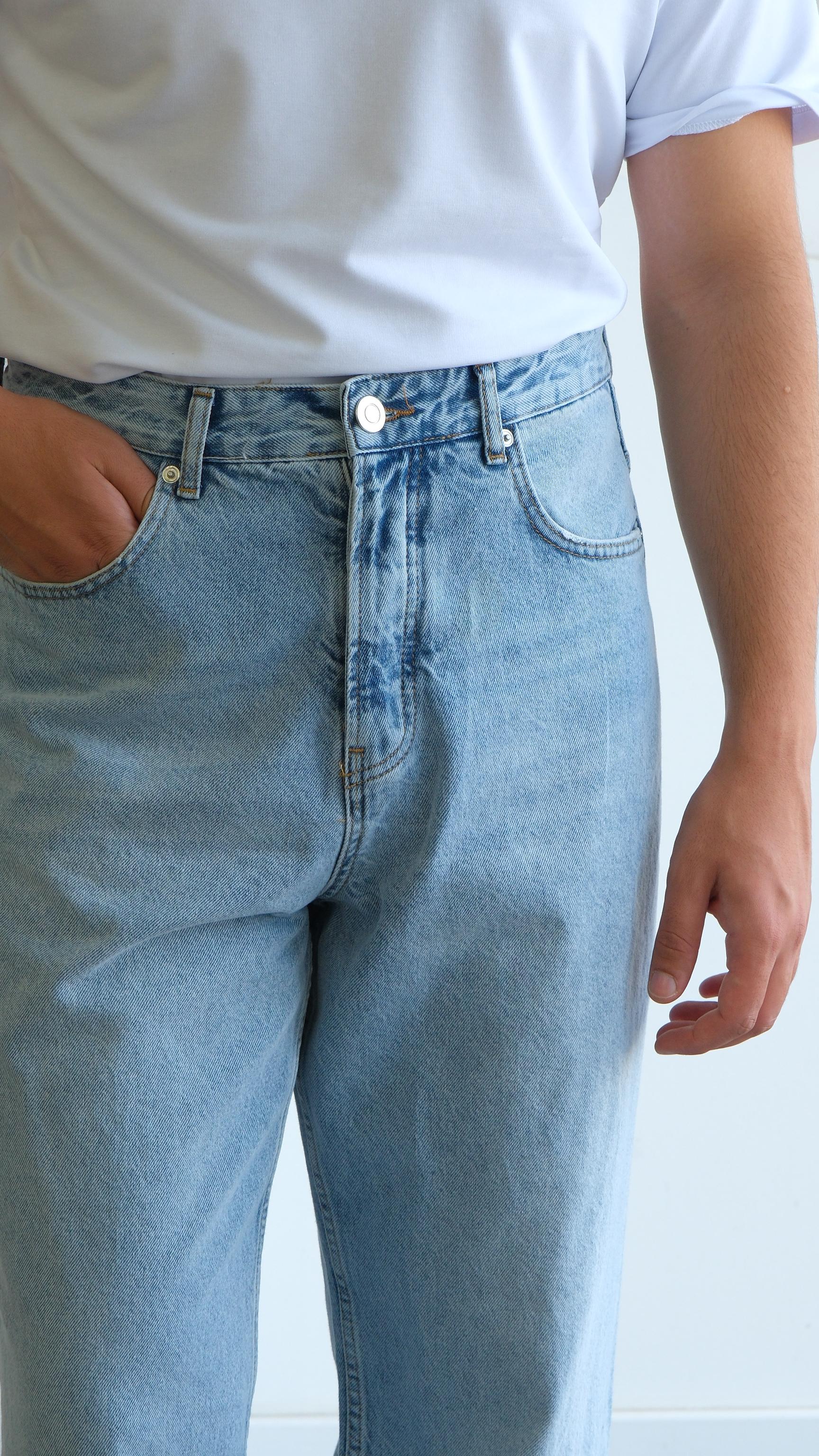 Baggy Açık Mavi Jean Pantolon