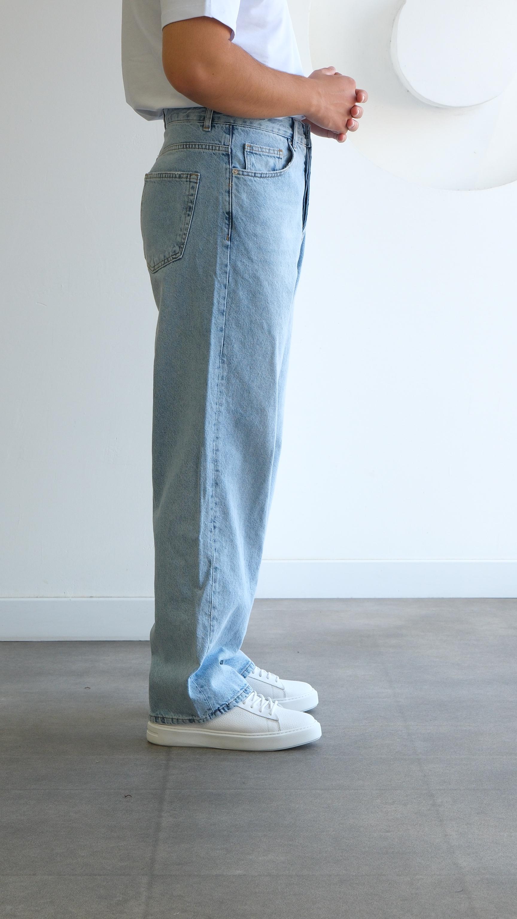 Baggy Açık Mavi Jean Pantolon