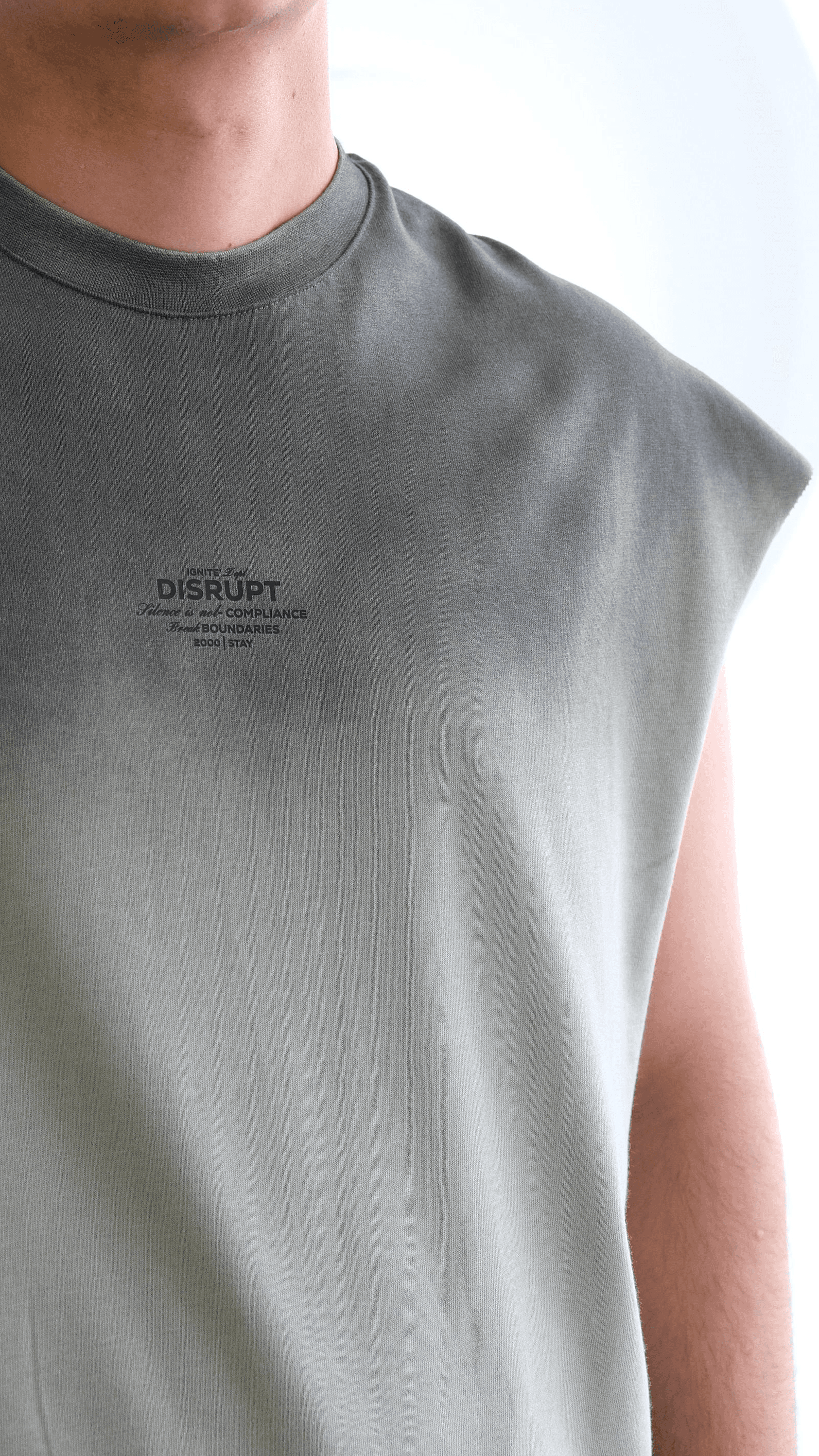 Sıfır Kol Yıkamalı Tshirt