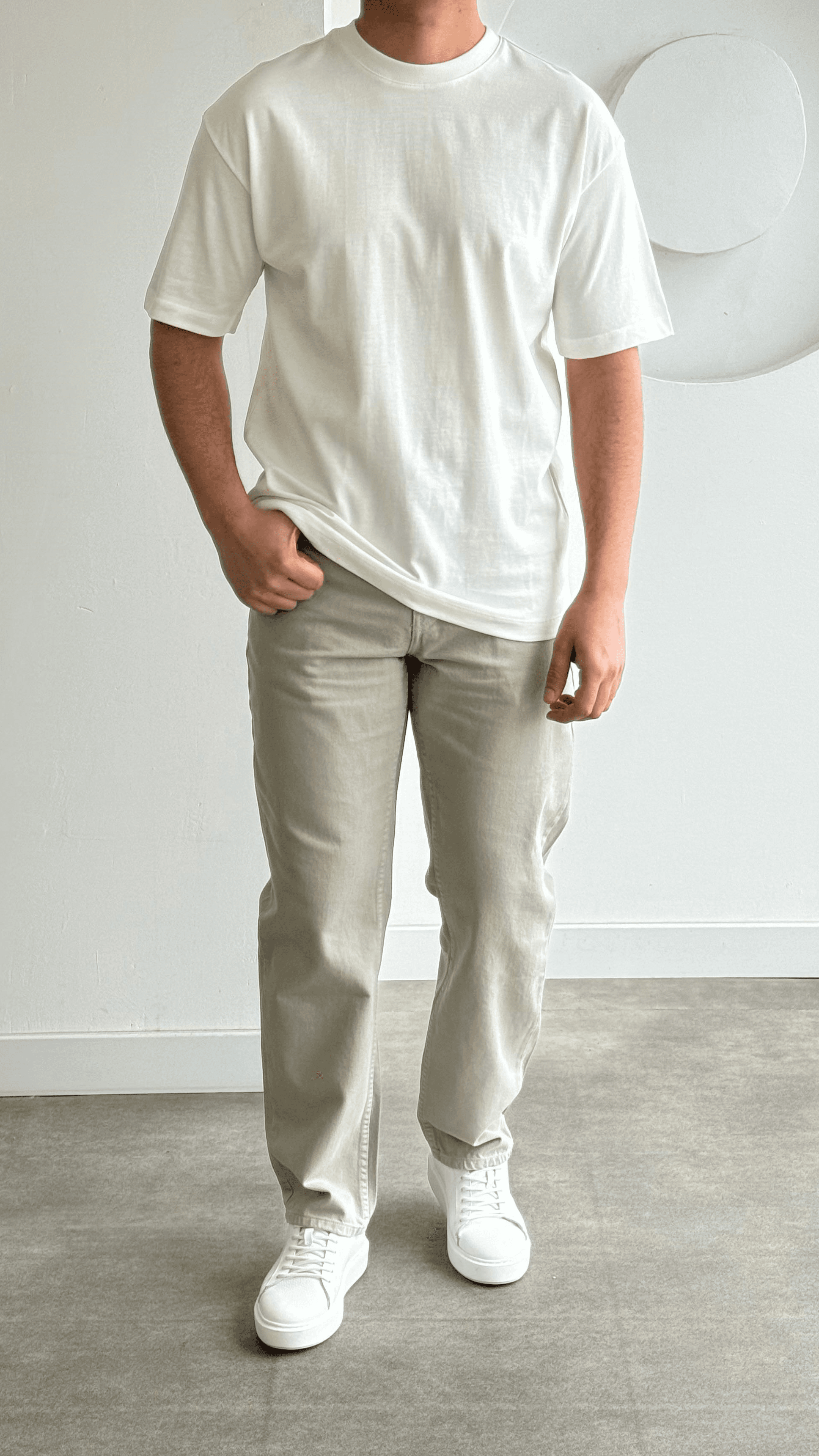 Oversize Beyaz Tshirt