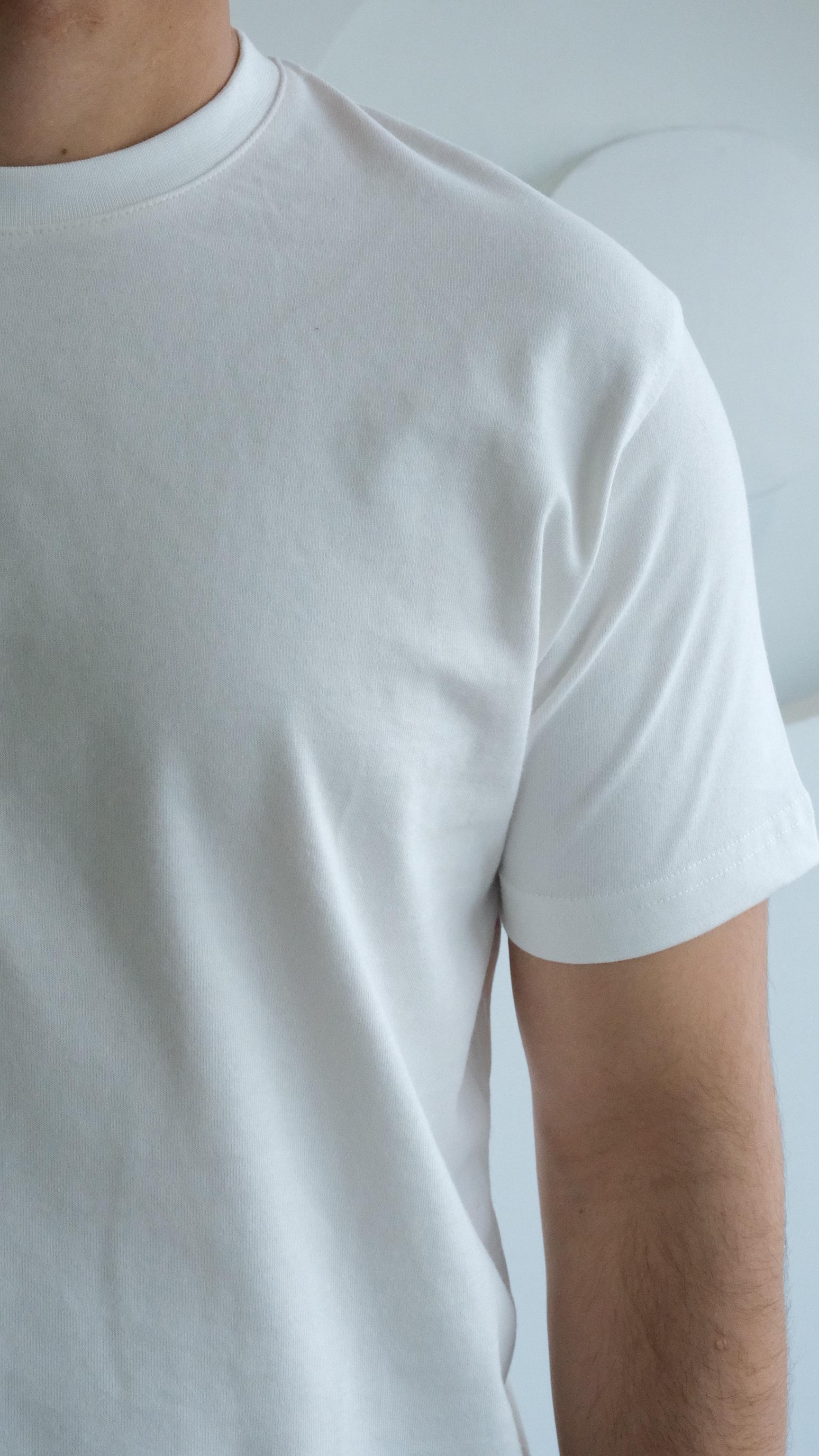 Beyaz Regular Basıc Tshirt