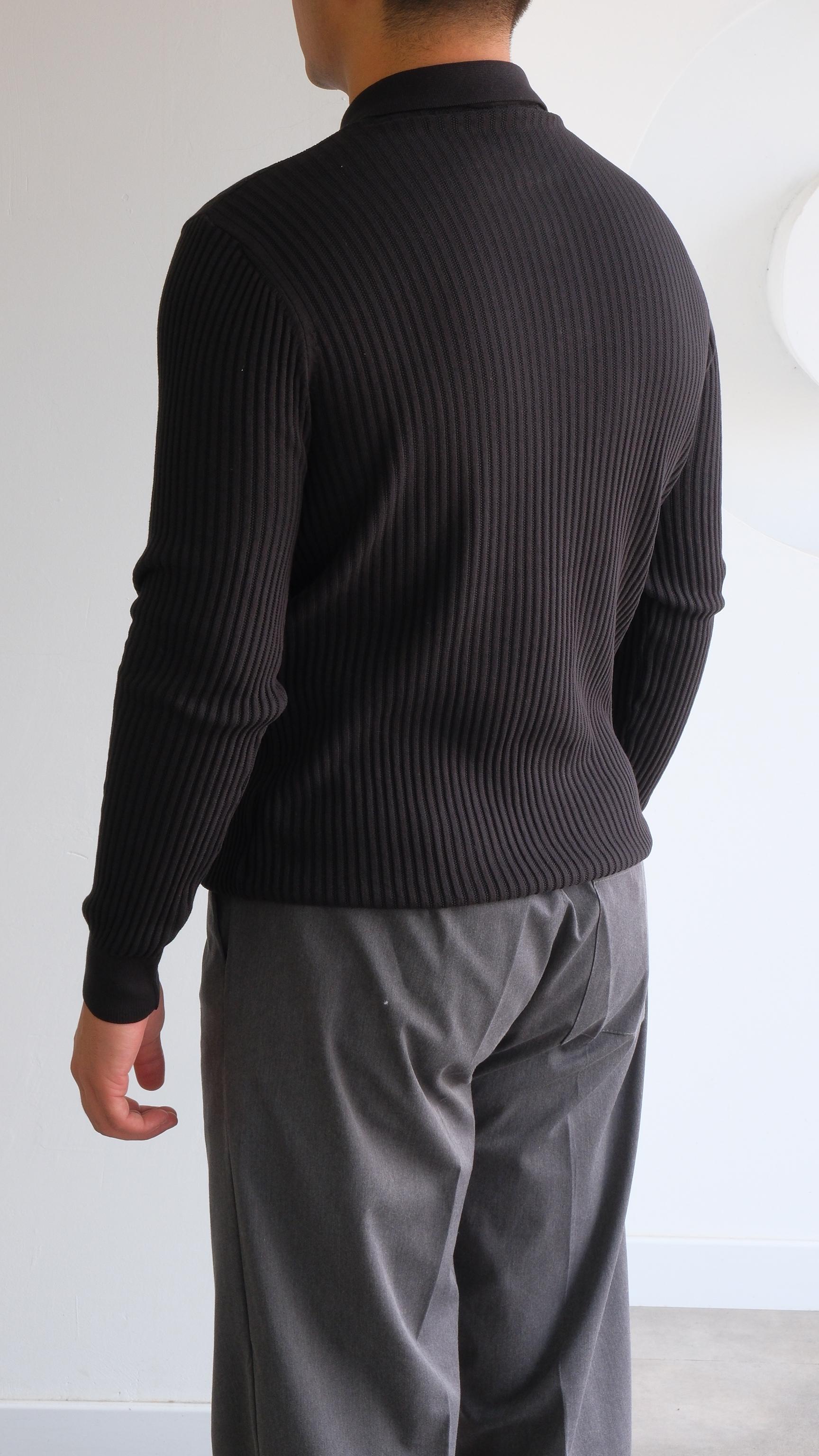 Siyah Polo Yaka Triko