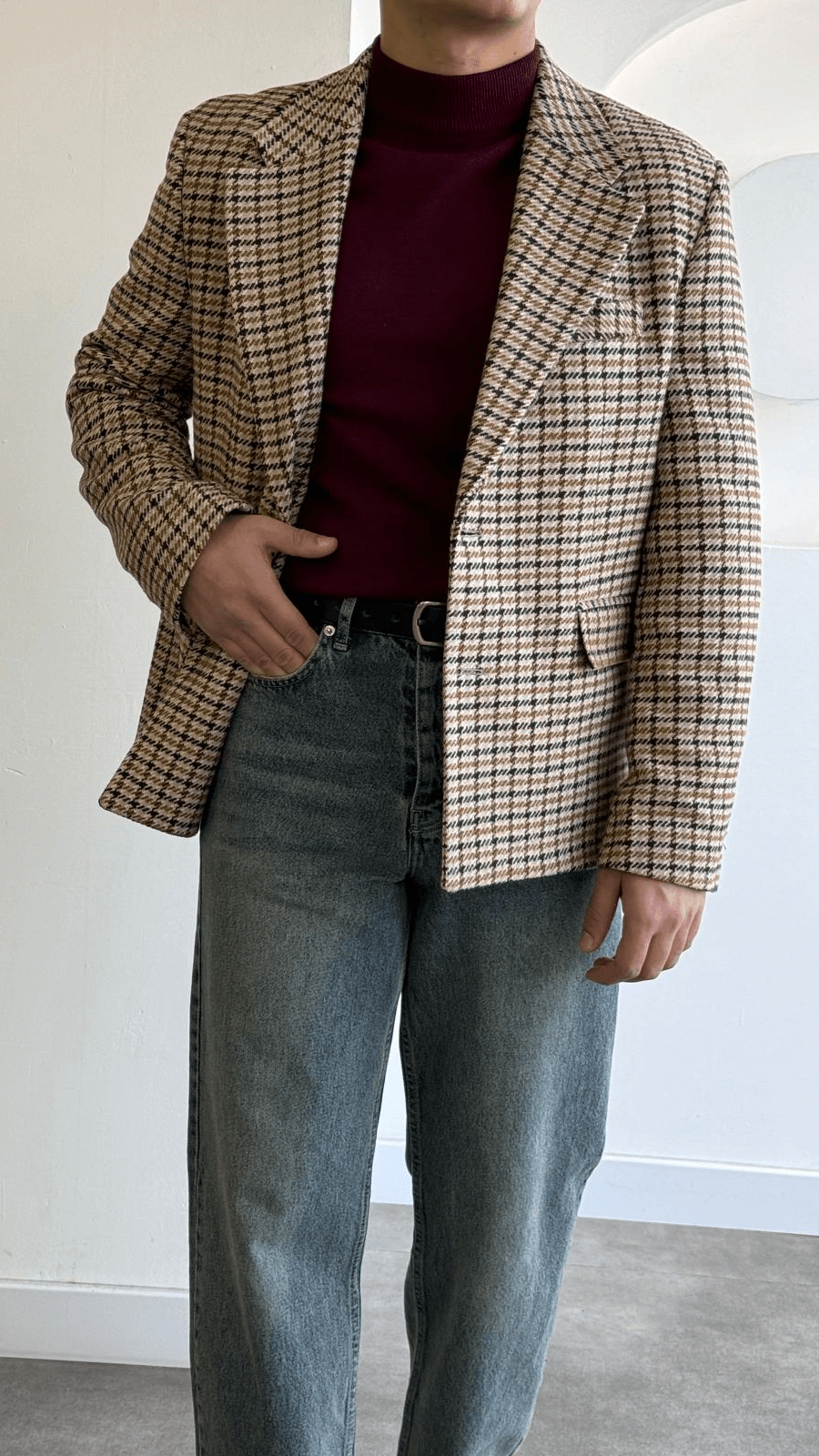 Vintage blazer taba ceket