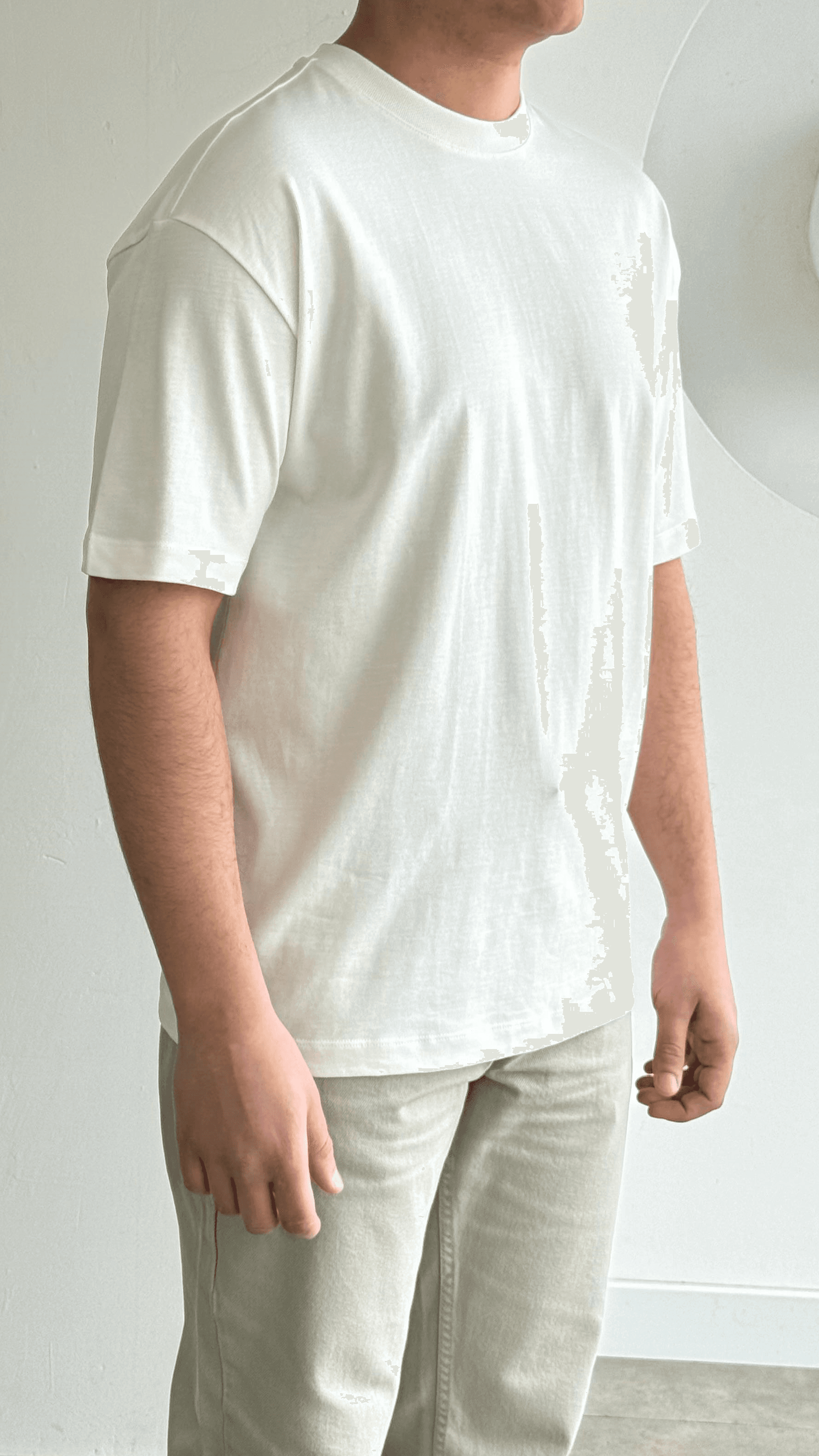 Oversize Beyaz Tshirt