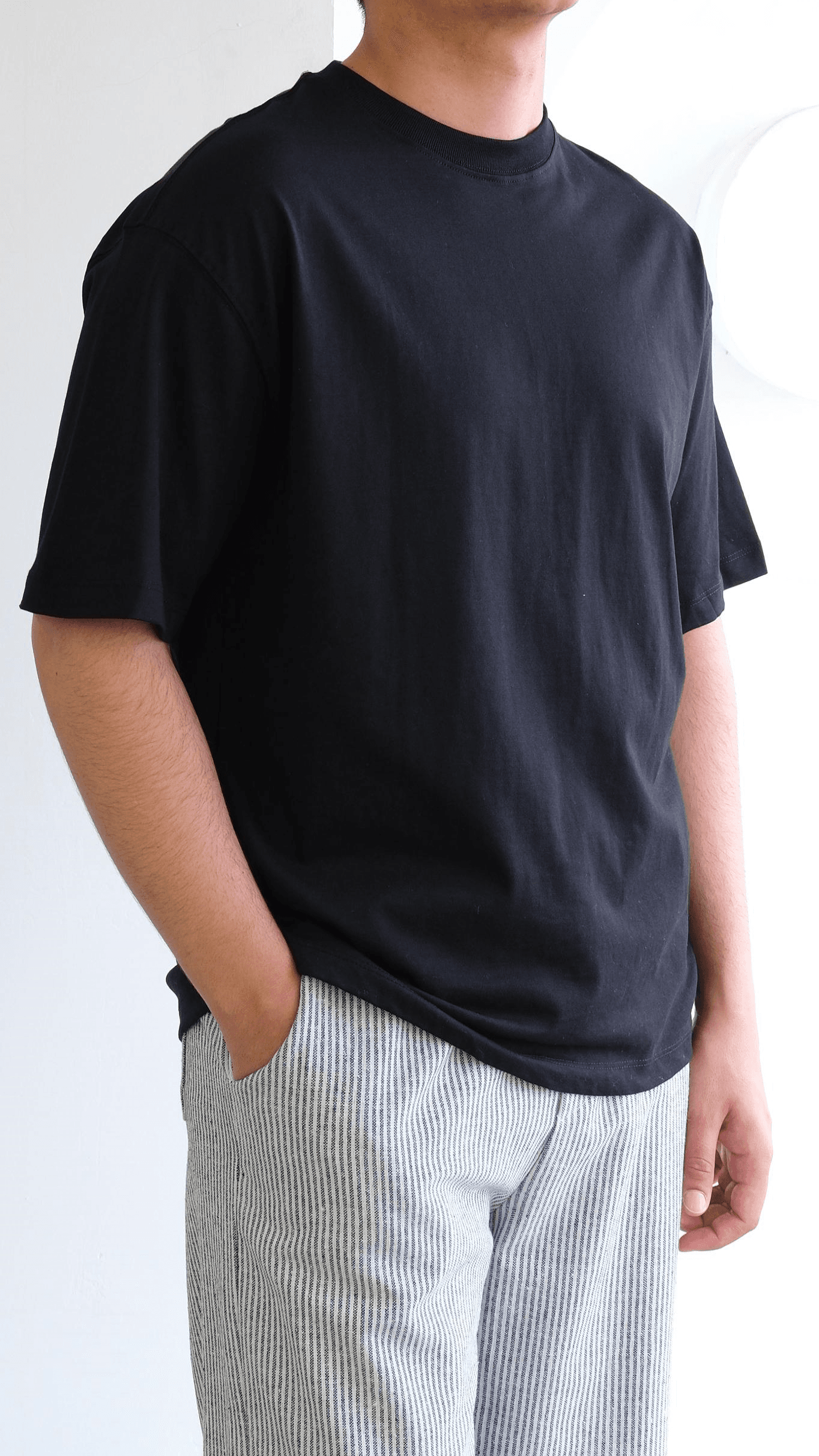 Siyah Basıc Oversize Tshirt