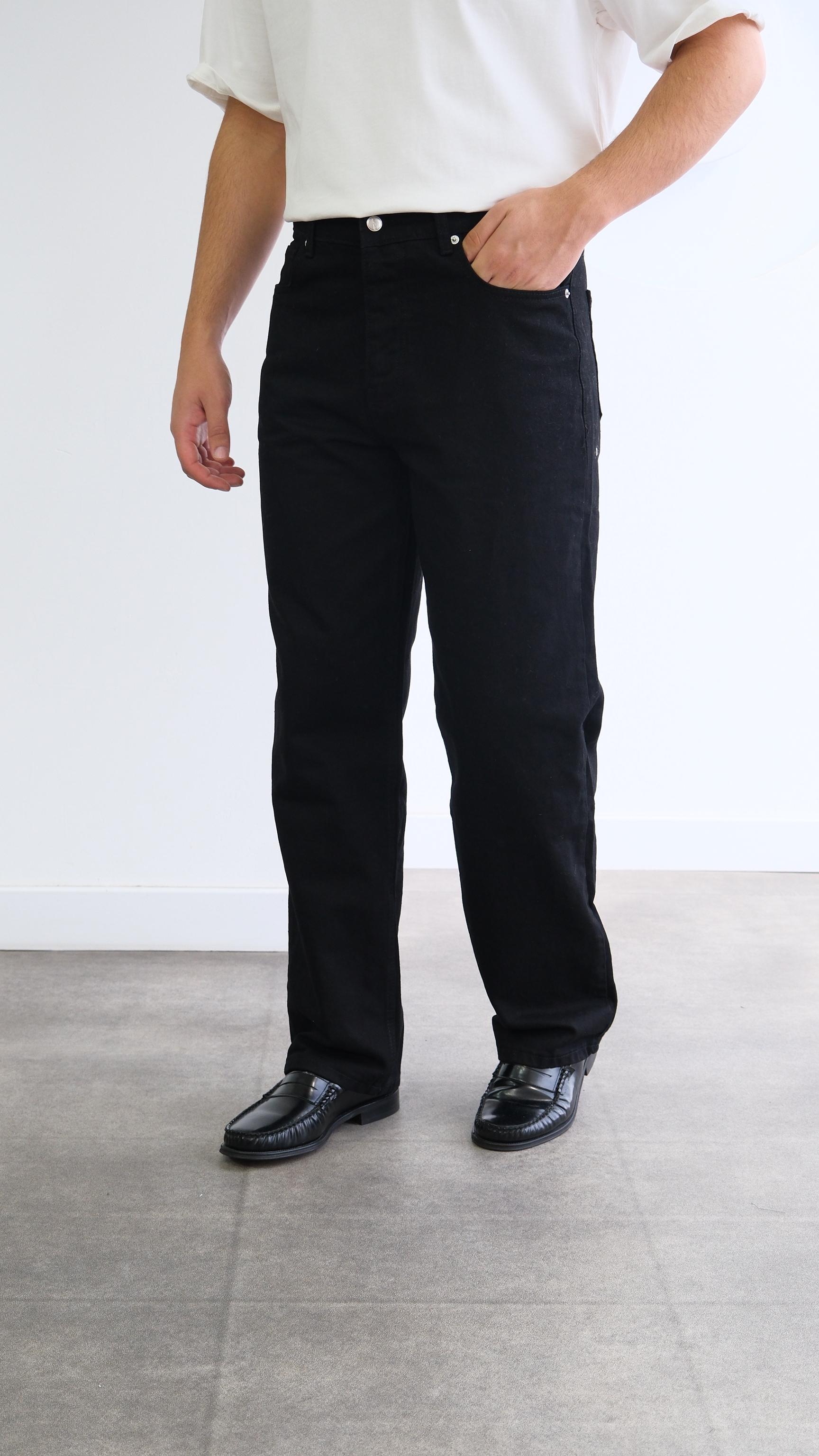 Siyah Regular Jean Pantolon