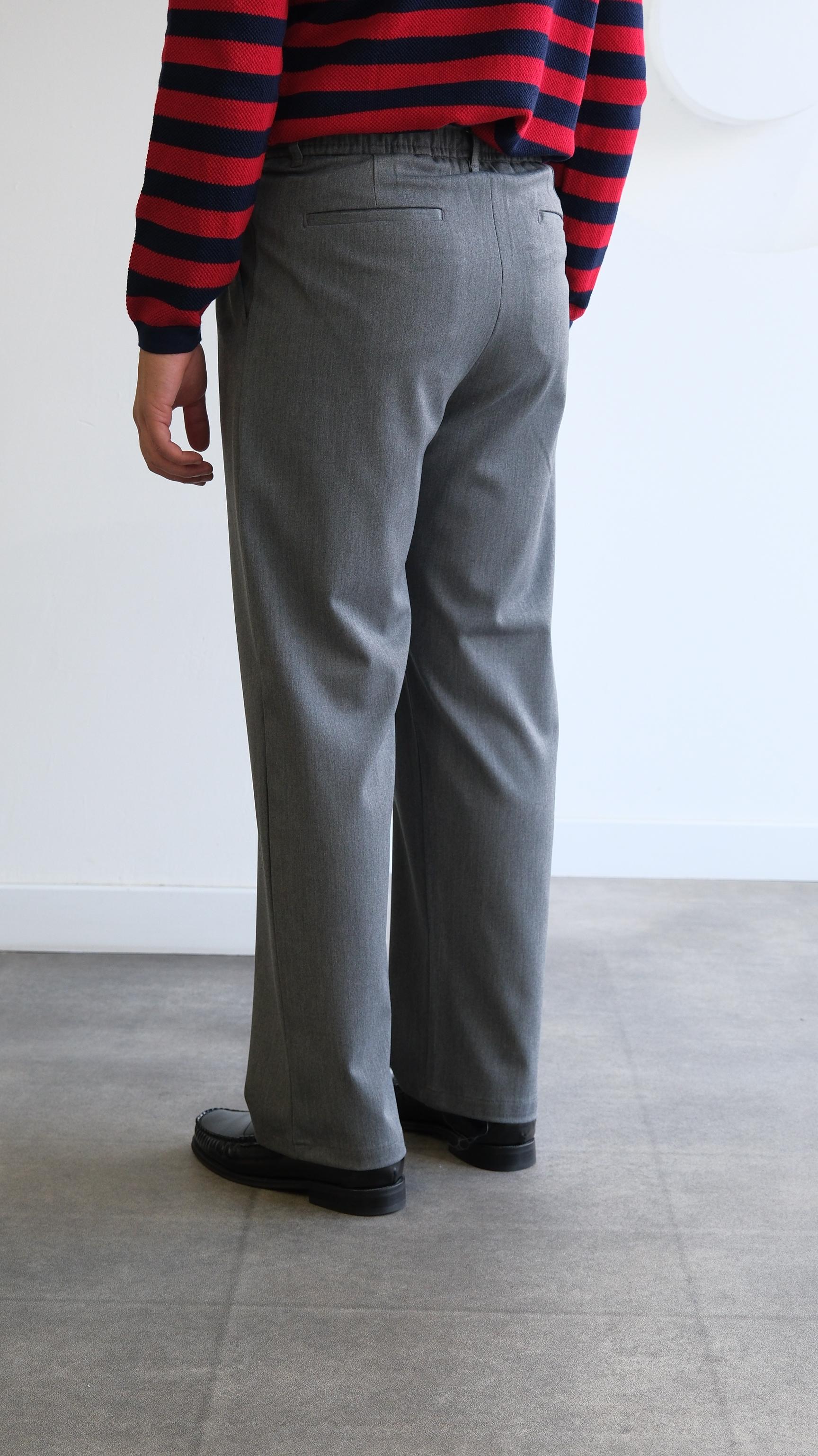 Antrasit Pileli Baggy Kumaş Pantolon