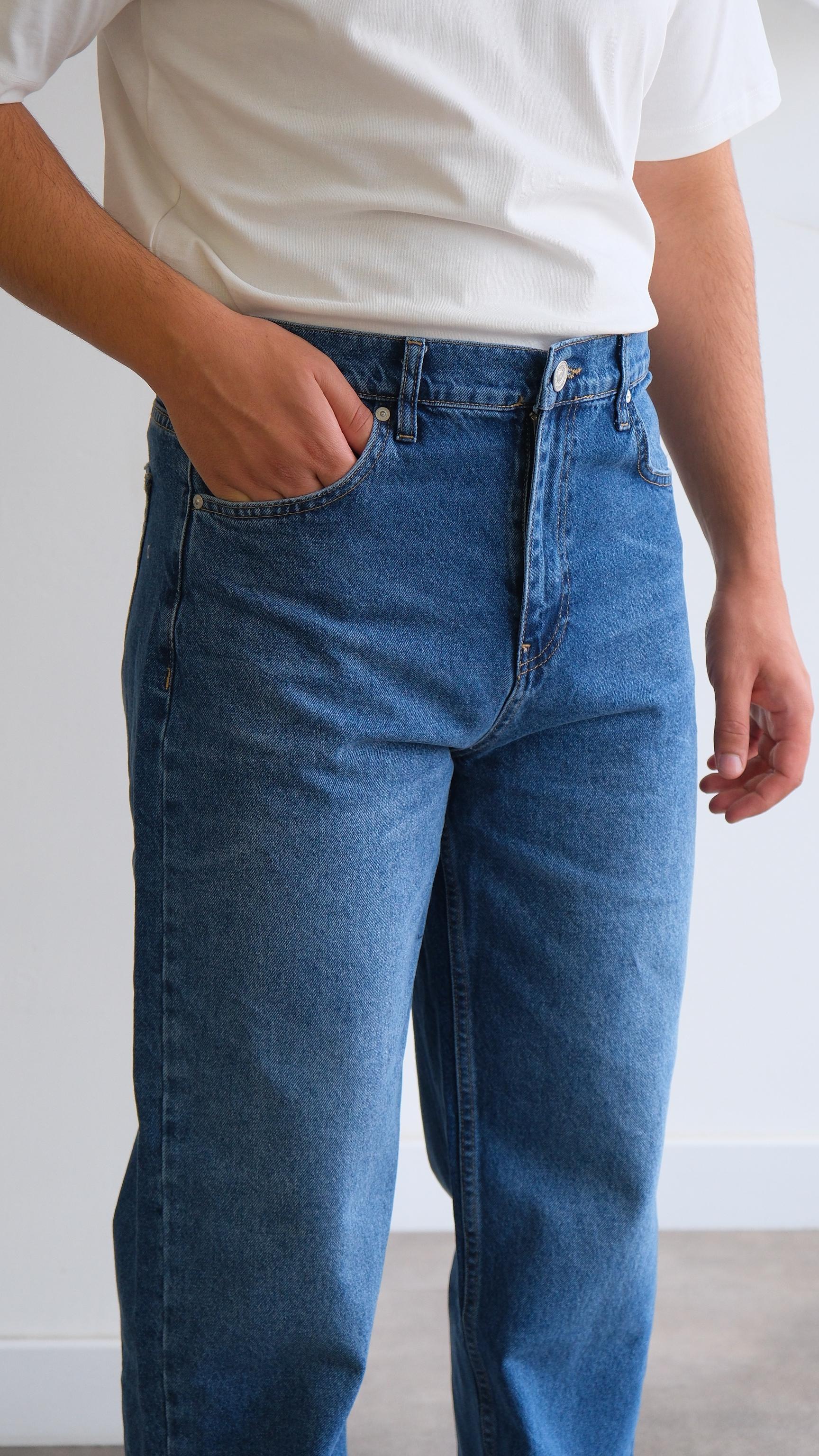 Mavi Baggy Jean Pantolon
