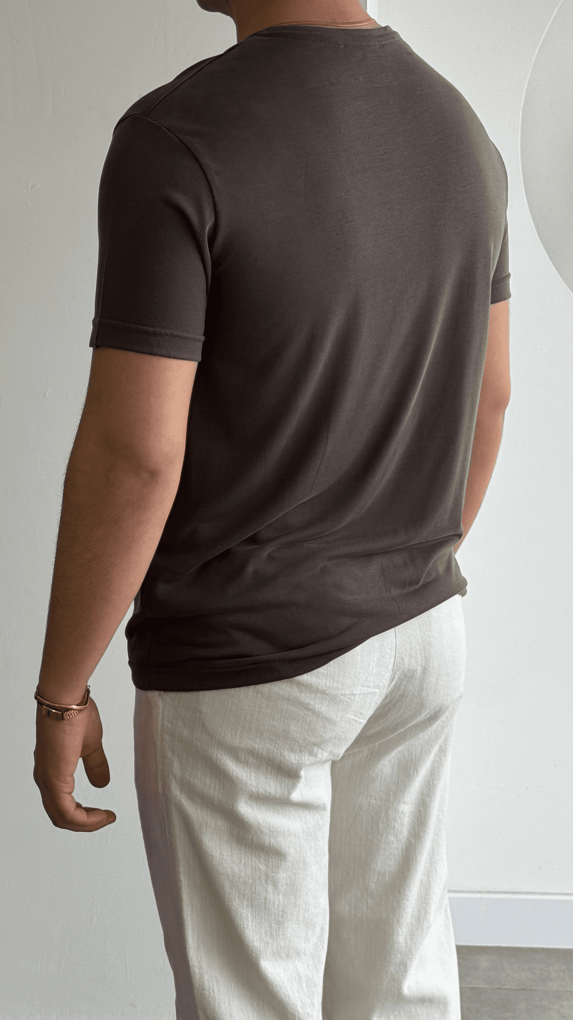 Kahve Oyhso Kumaş Tshirt
