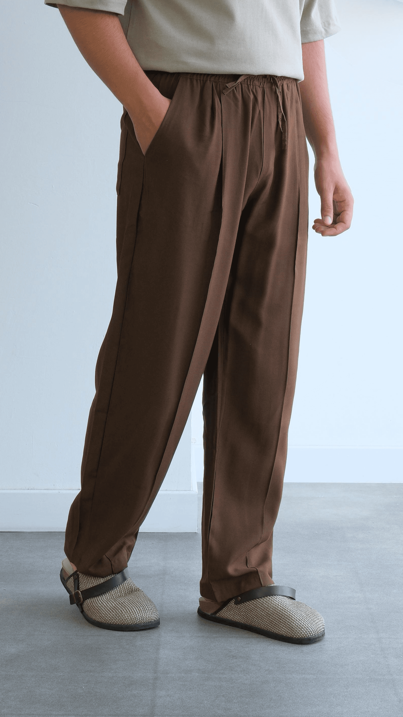Acı Kahve Modal Baggy Pantolon