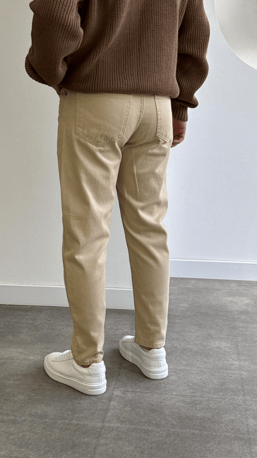 Camel boyfriend jean pantolon