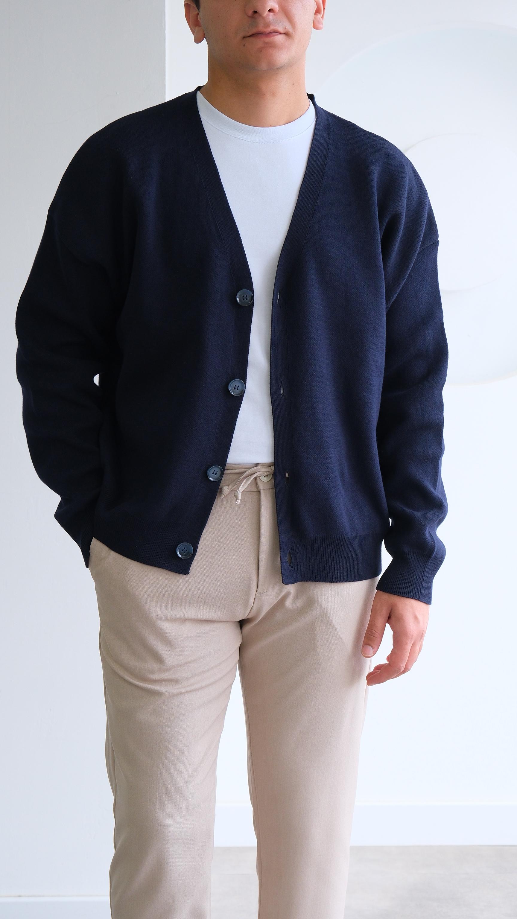 Lacivert Örme Premium Hırka