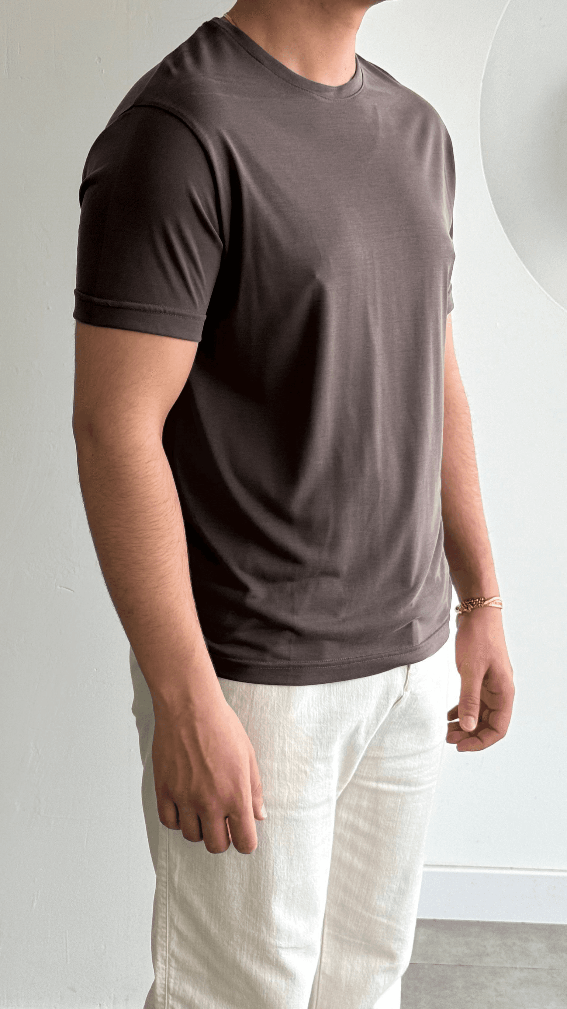 Kahve Oyhso Kumaş Tshirt