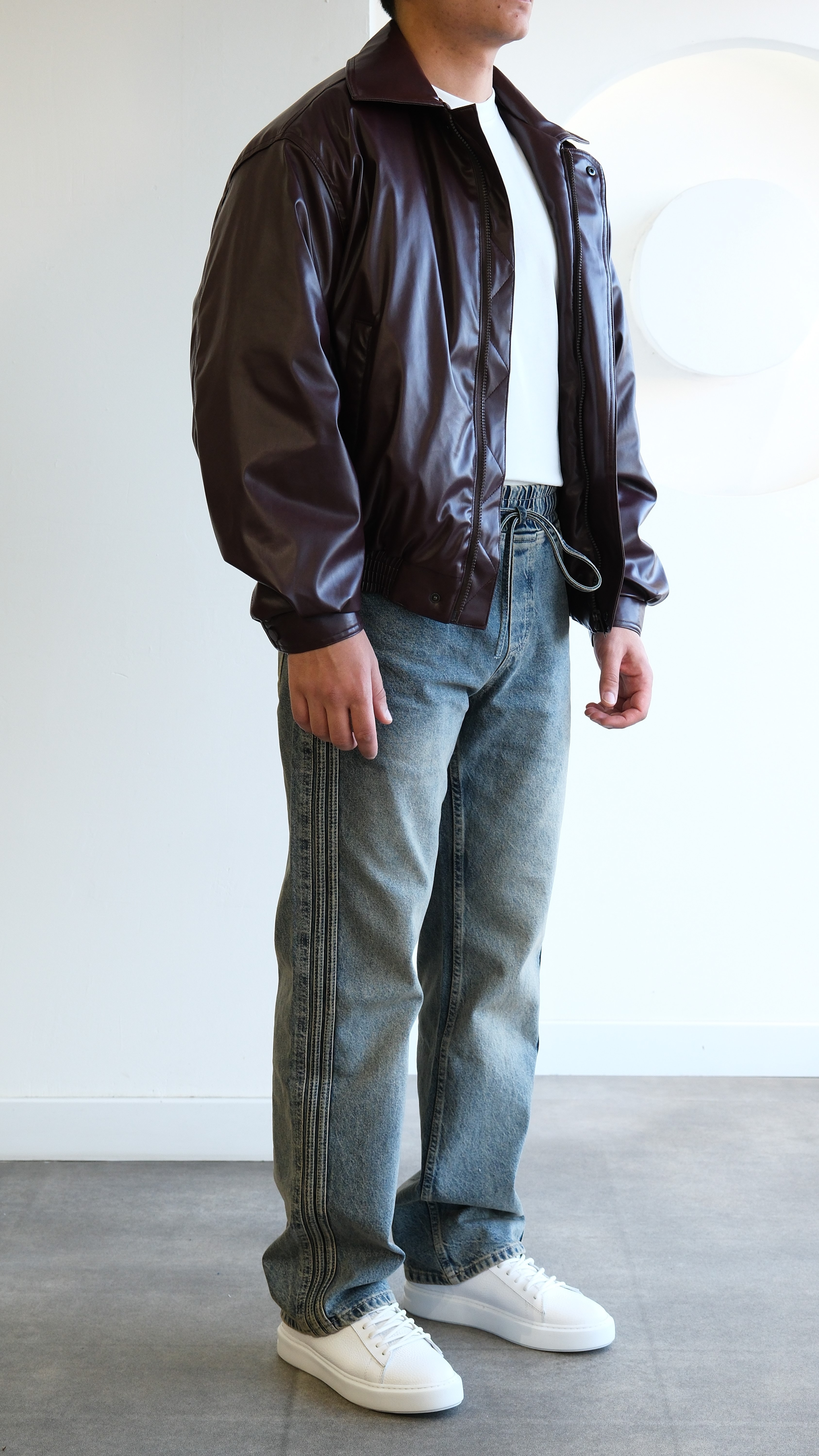 Bordo Bomber Deri Mont