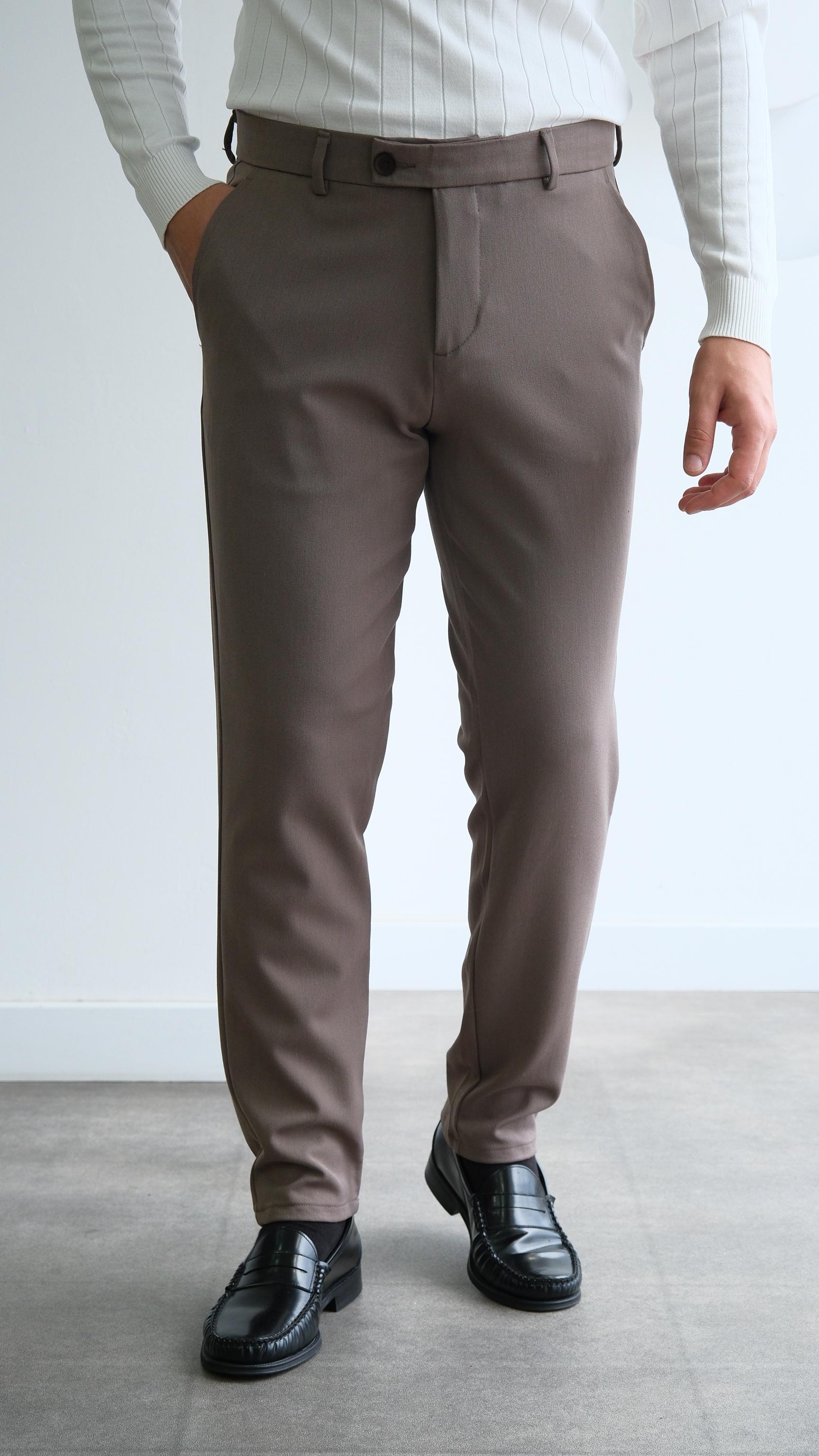 Brown Klasik Kumaş Pantolon