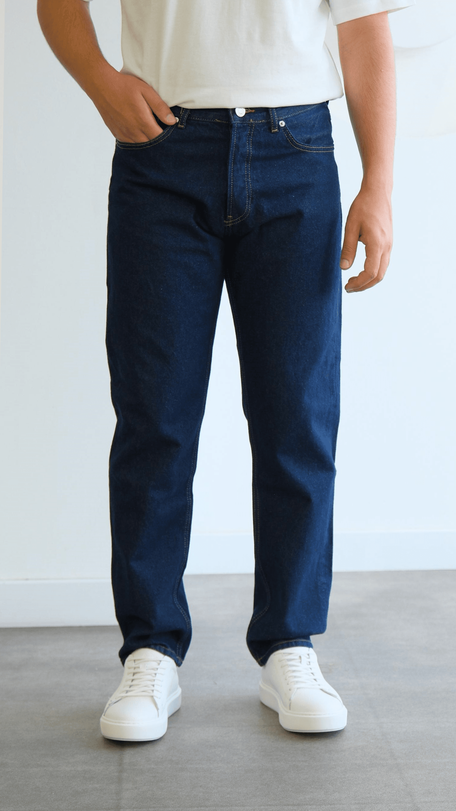 Straıght Lacivert Jean Pantolon