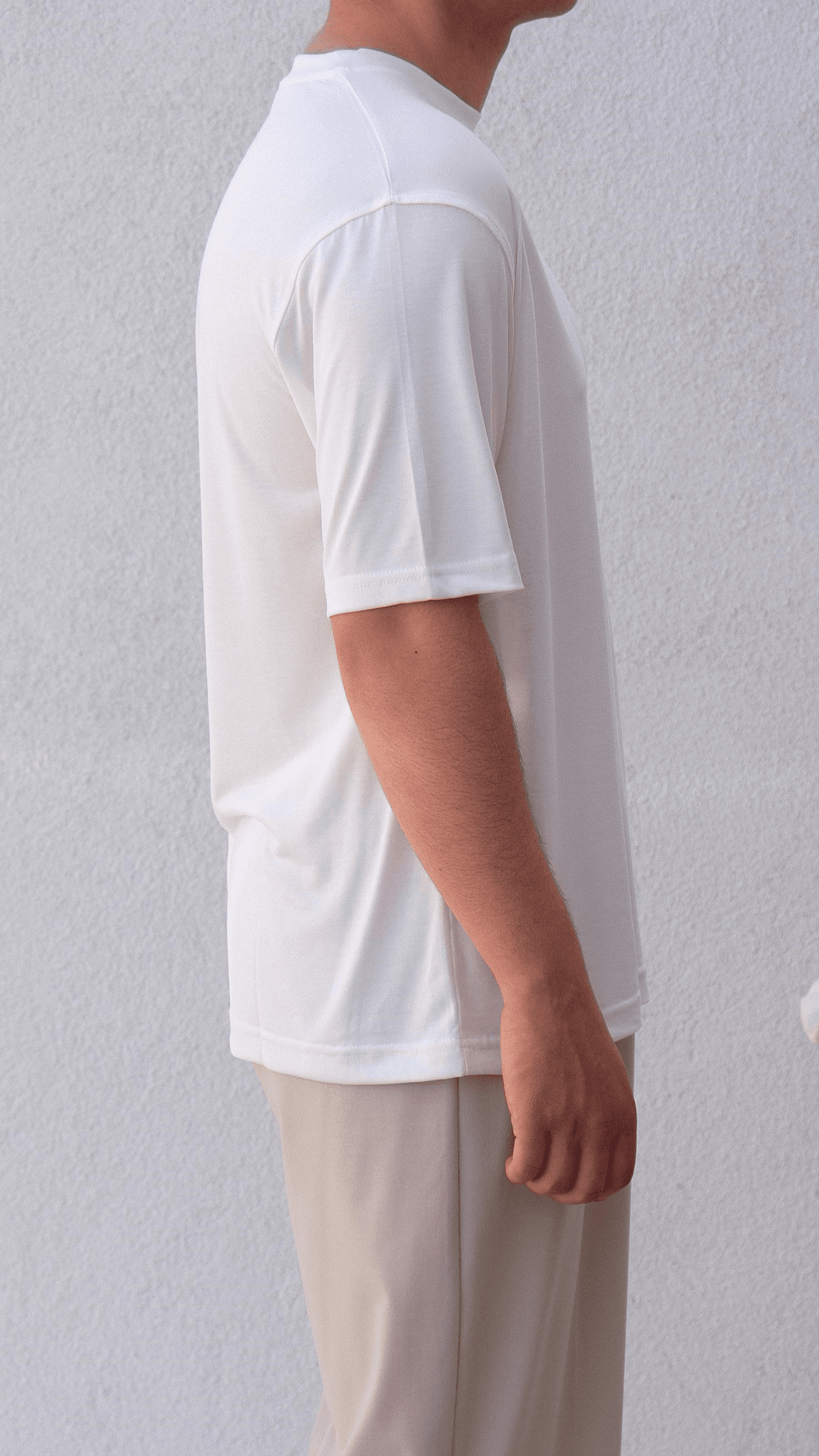 Beyaz Oysho Kumaş Tshirt