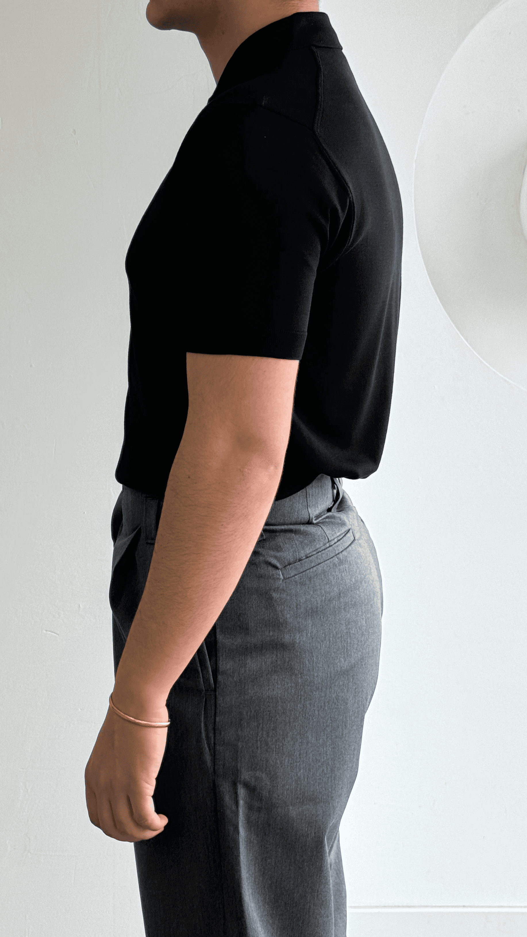 Polo Yaka Siyah Triko