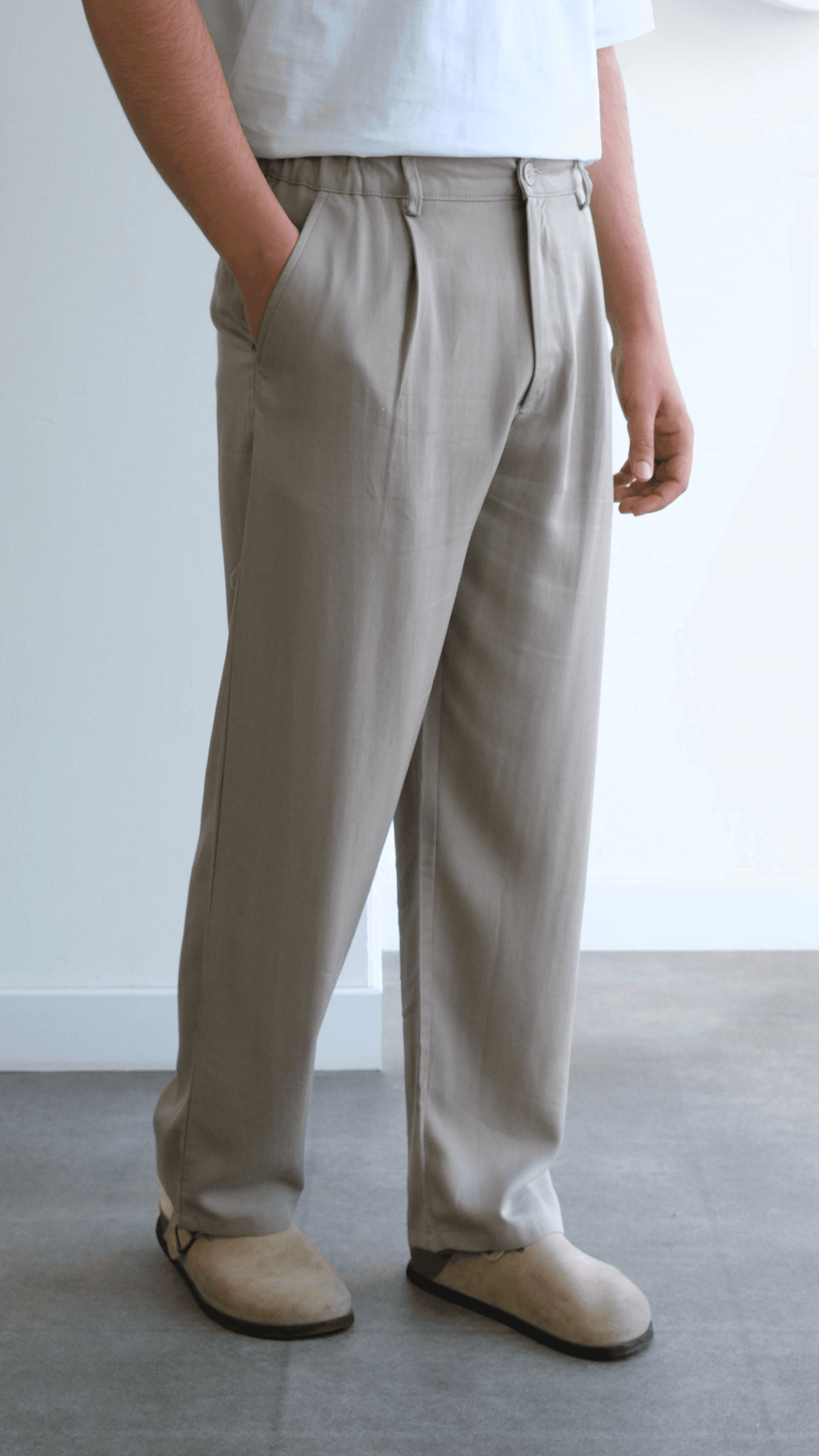 Haki Baggy Modal Pantolon