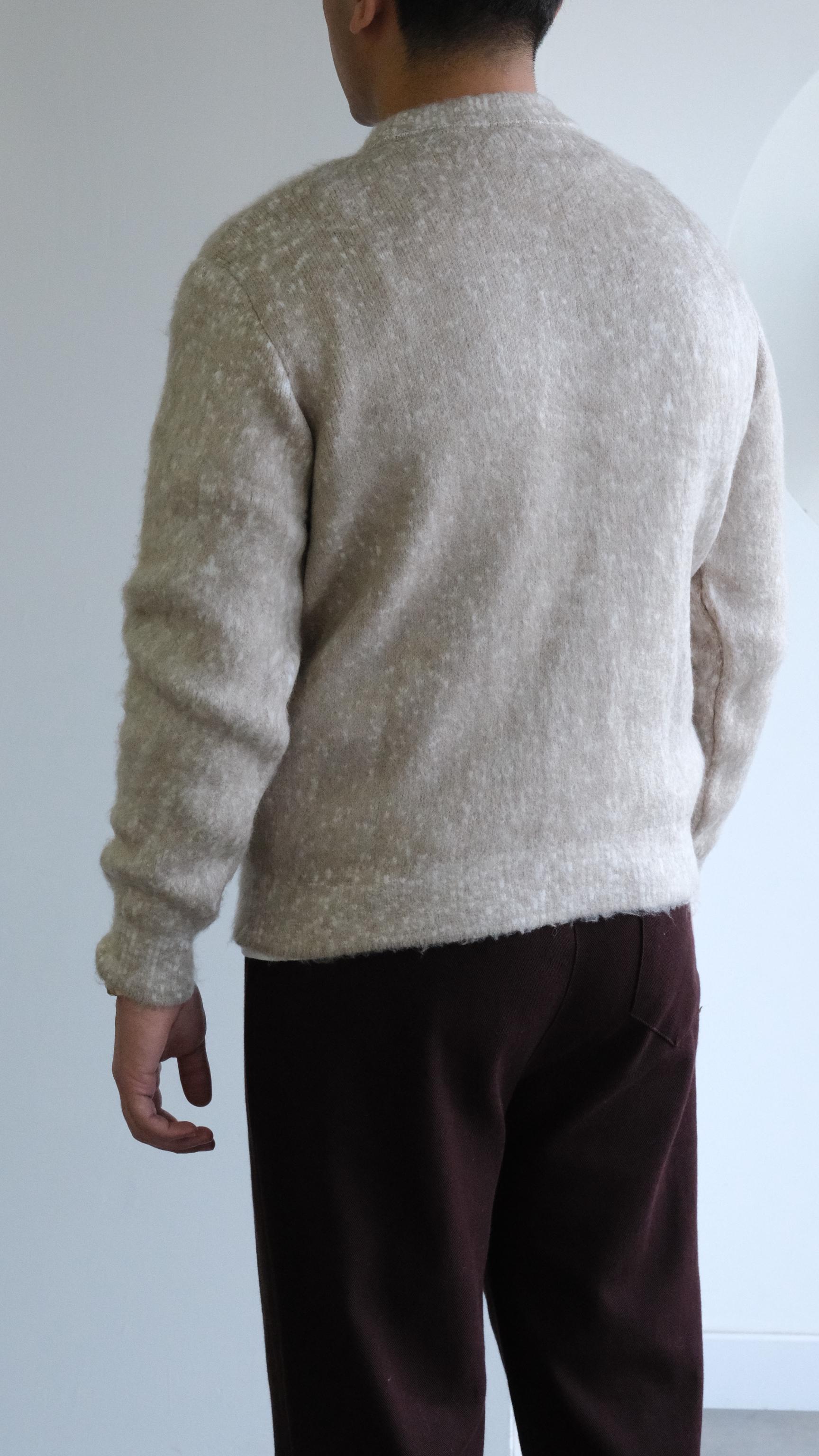 Bej Desenli Yün Kazak