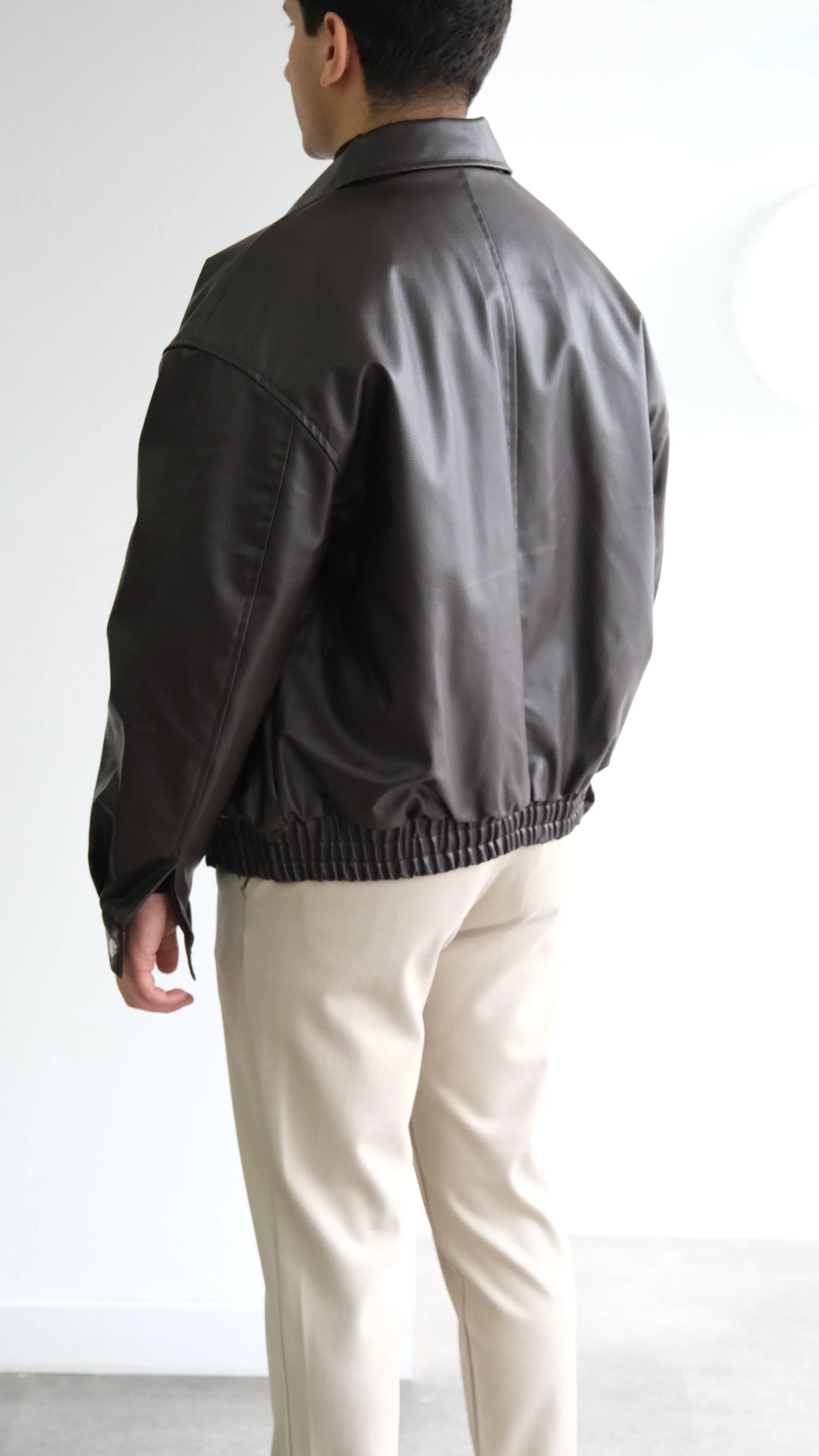 Acı Kahve Bomber Deri Ceket