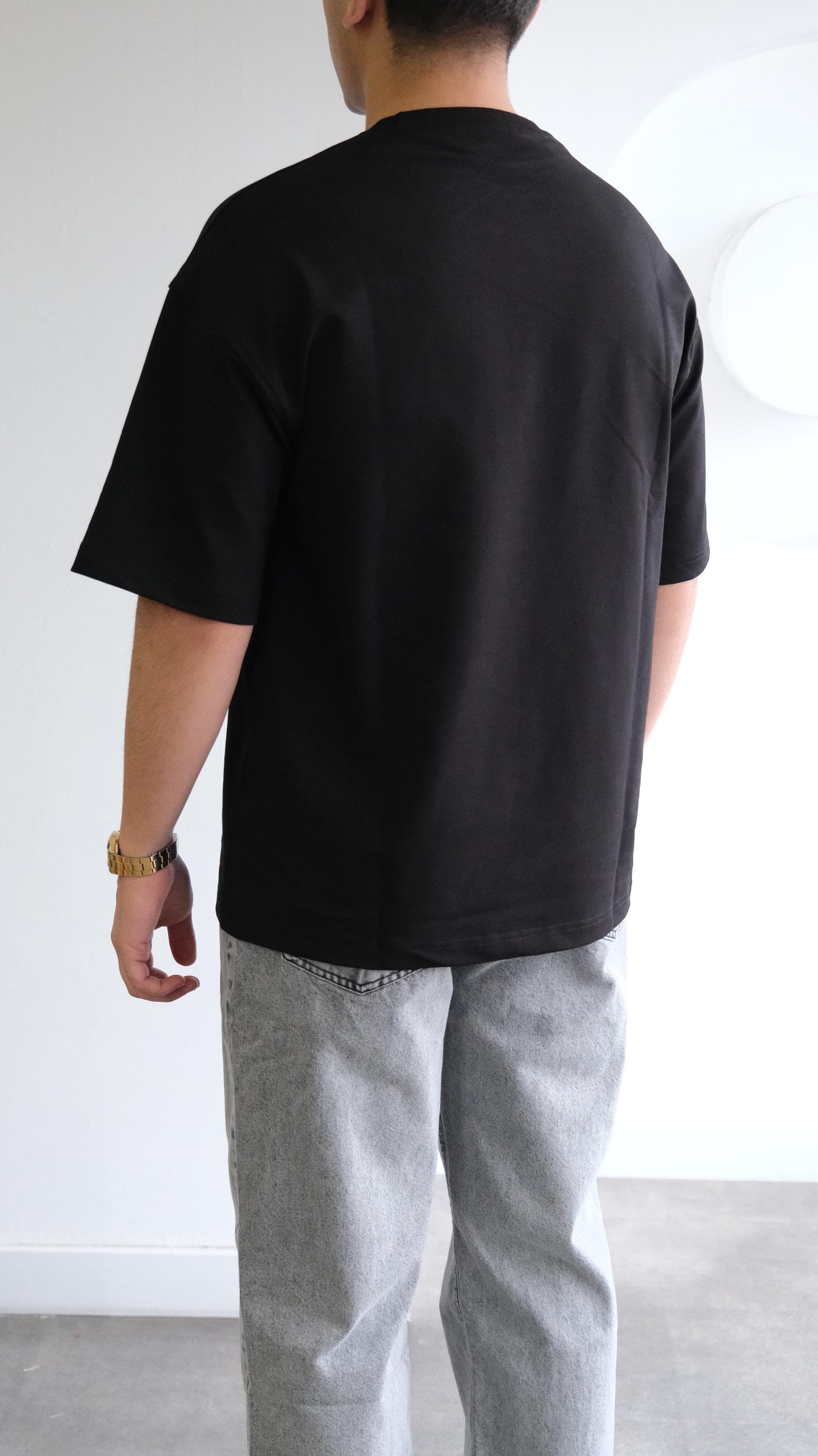 Siyah Oversize Basıc Tshirt