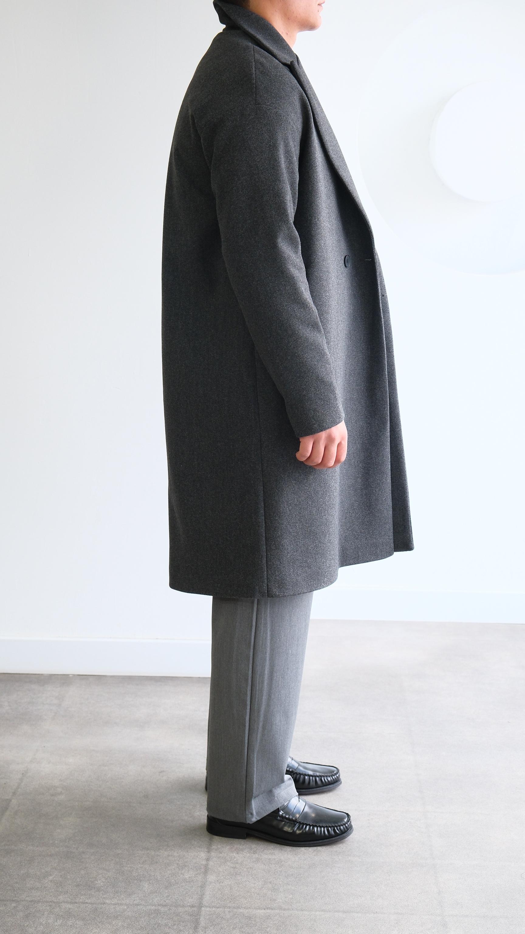 Antrasit Kruvaze Kaşe Kaban