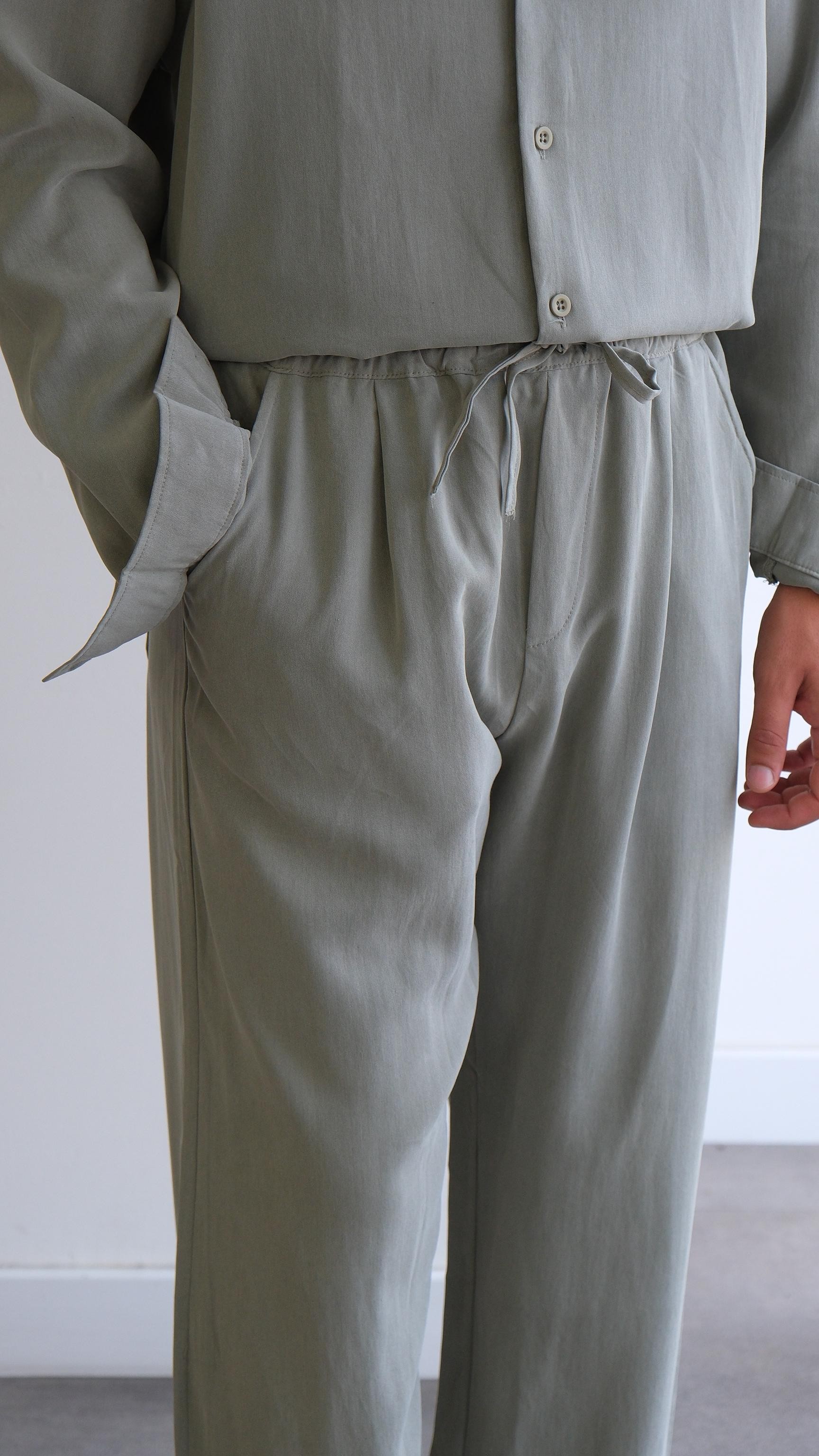 Haki Baggy Modal Pantolon 